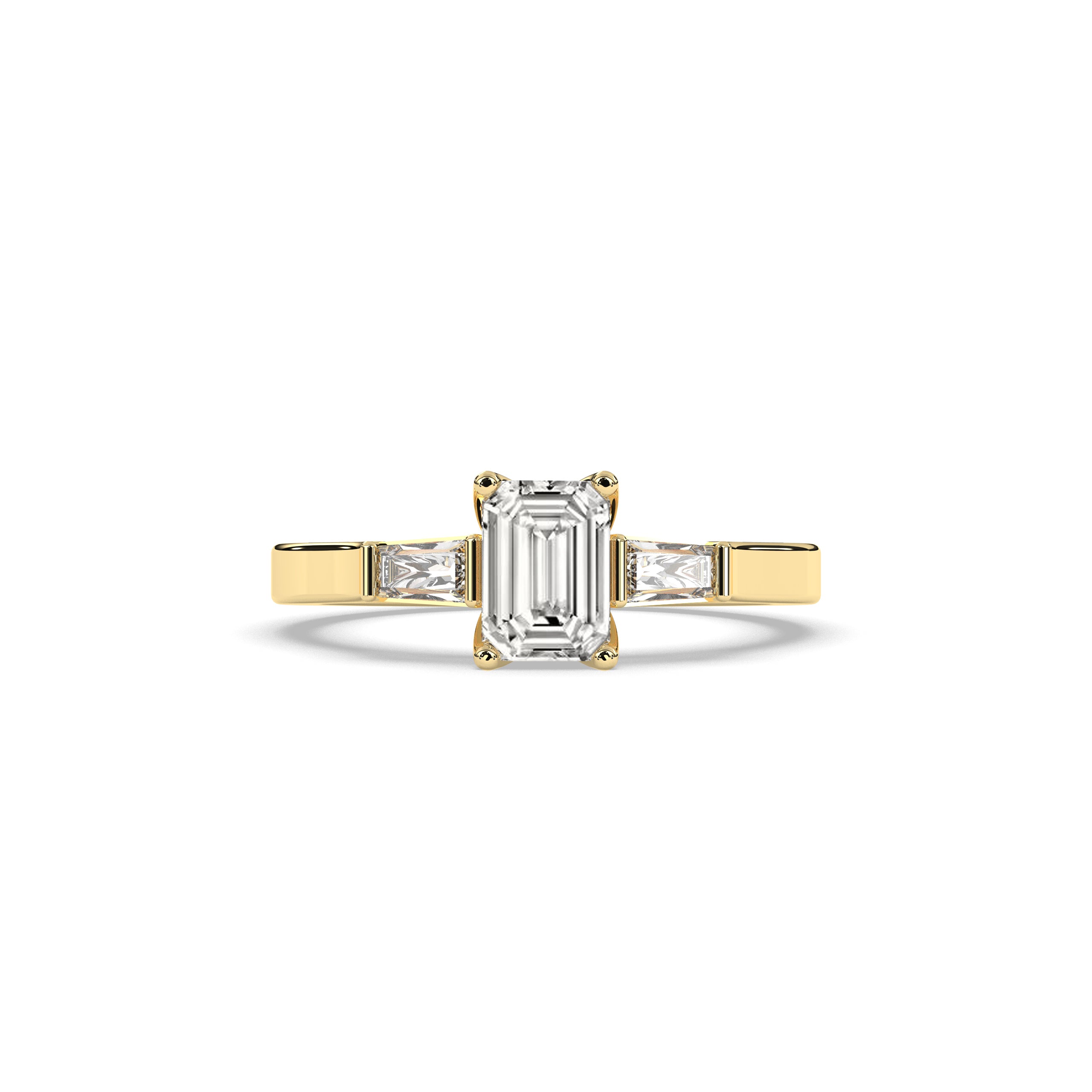 Saphira Smaragd Trio Ring