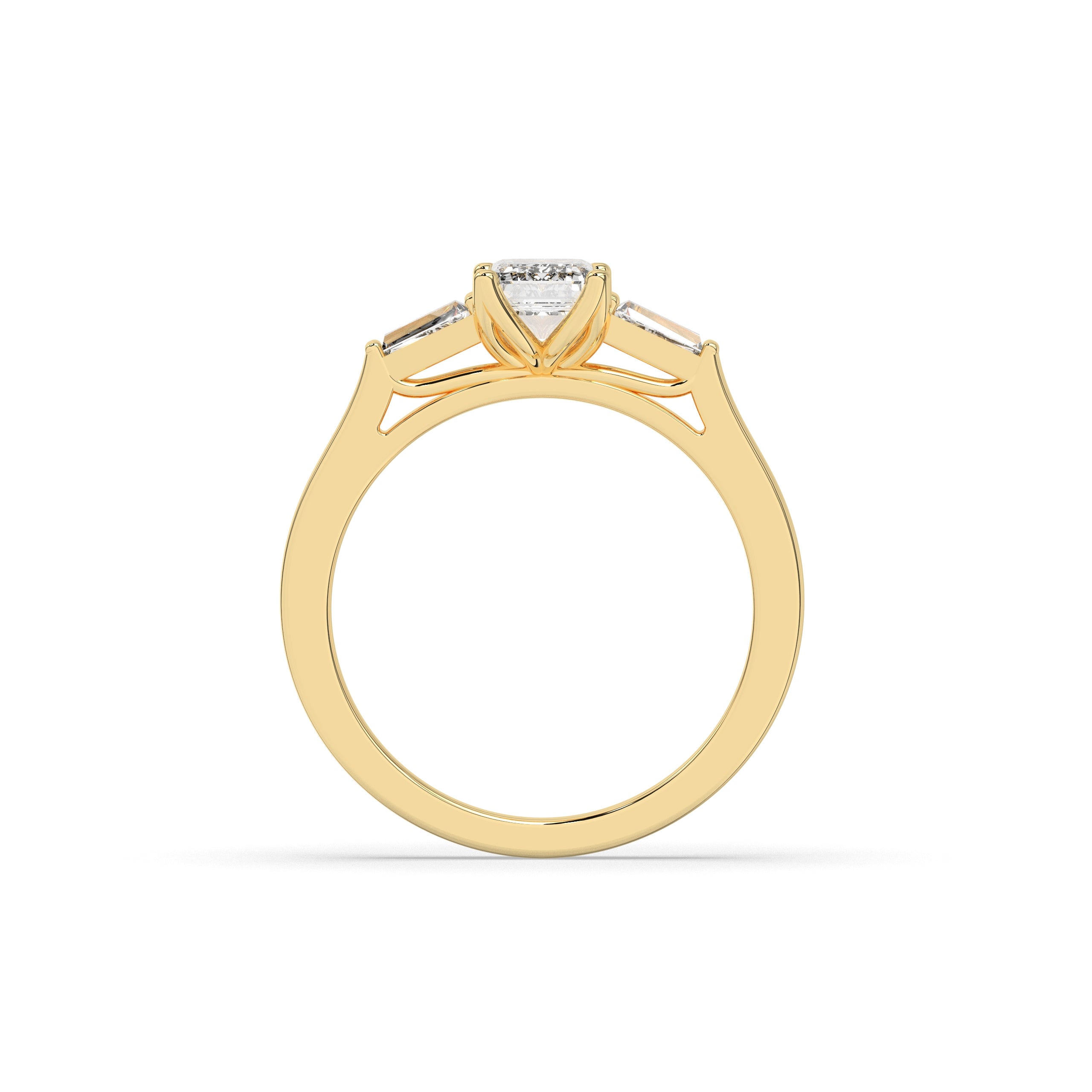 Saphira Smaragd Trio Ring