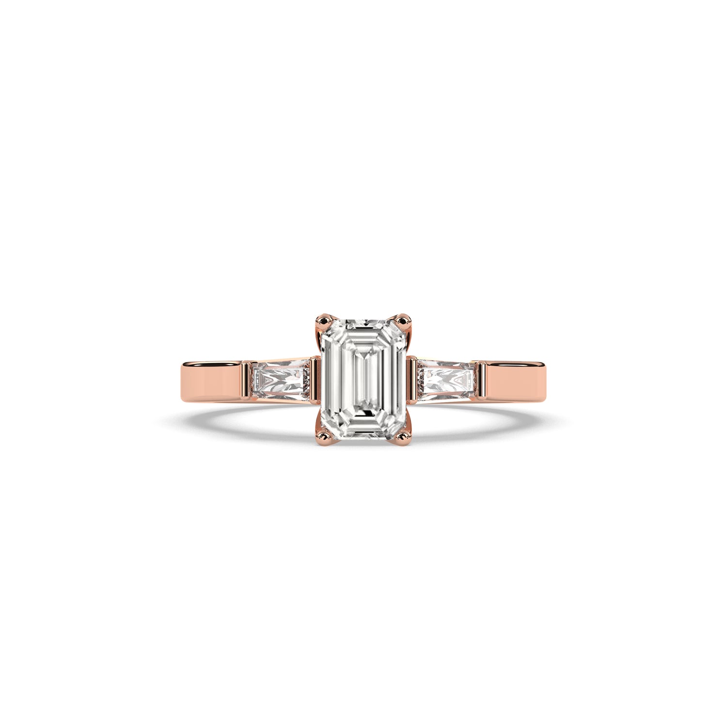Saphira Emerald Trio Ring