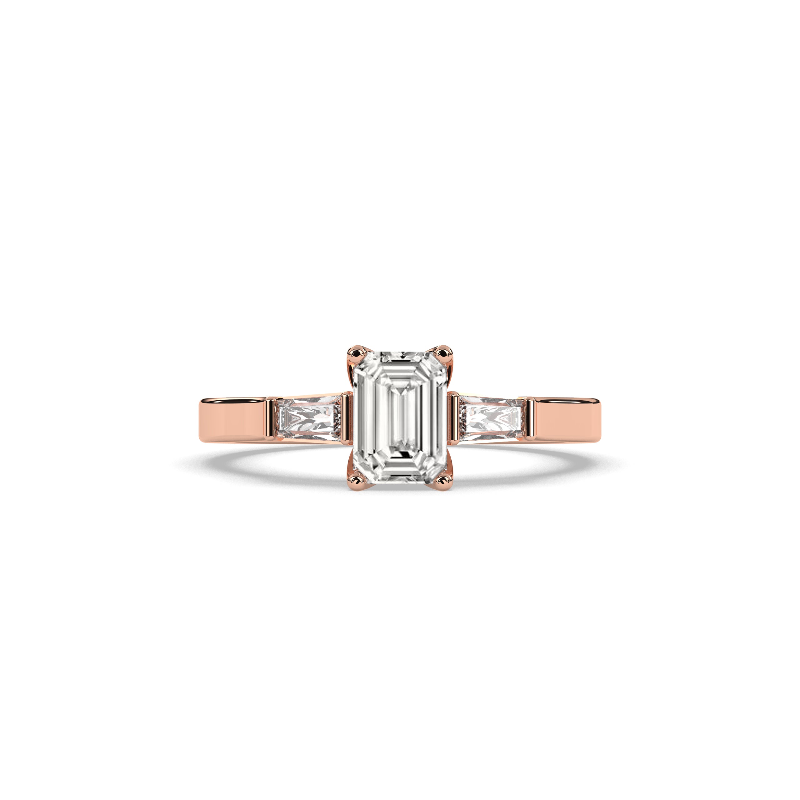 Saphira Smaragd Trio Ring
