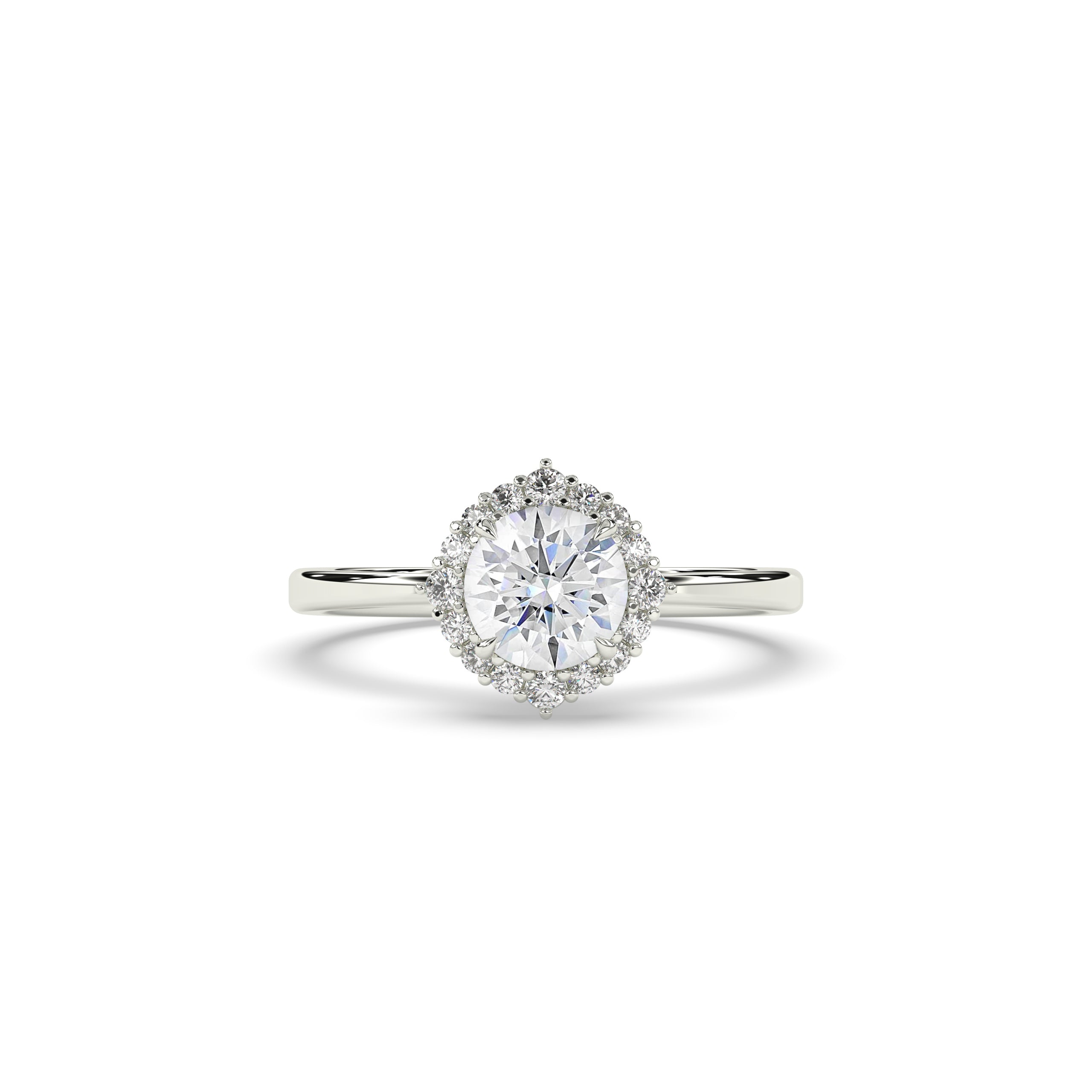 Serina Round Halo Ring