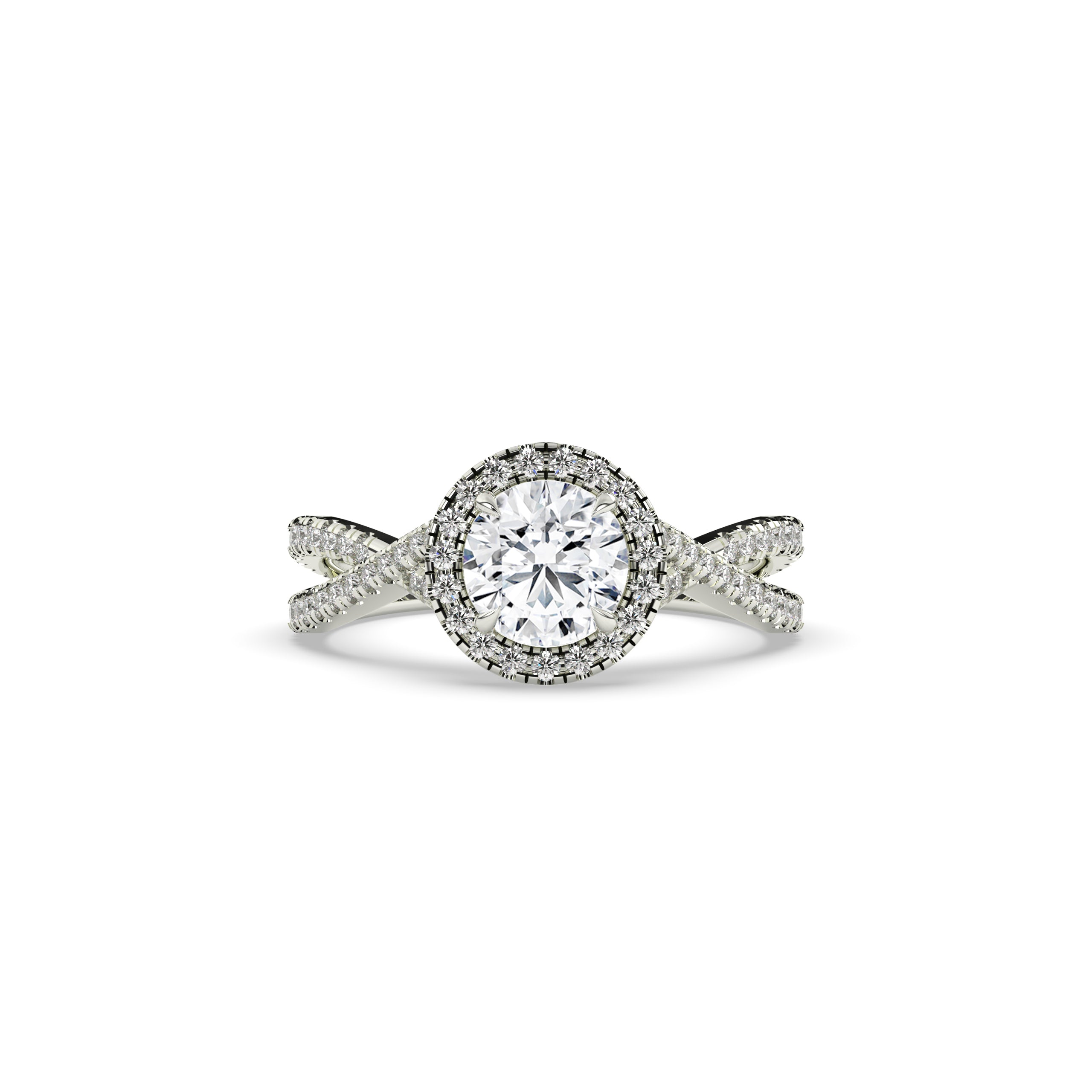 Emilia Round Halo Ring
