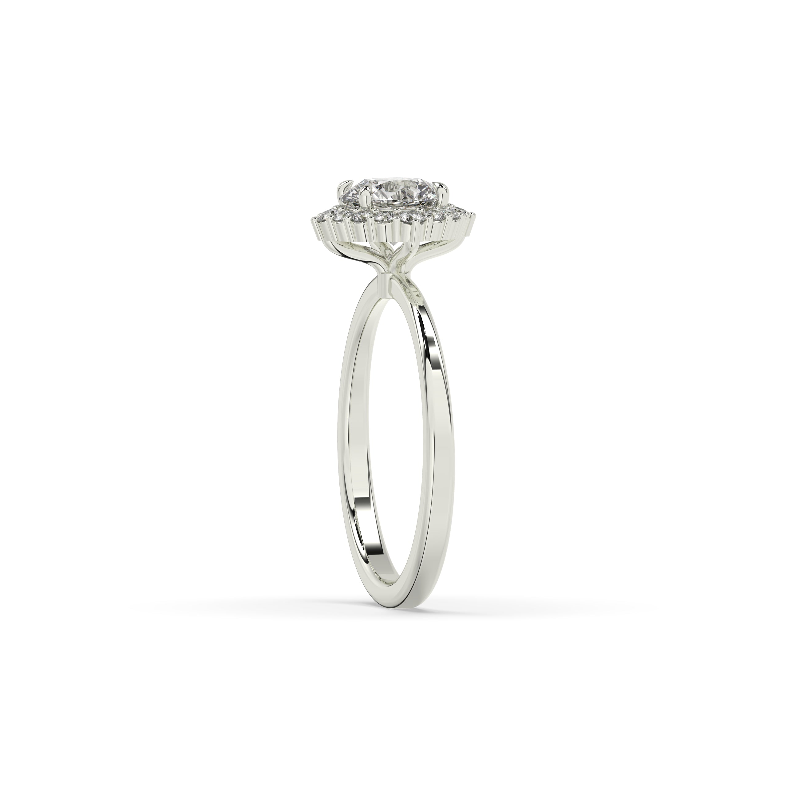 Serina Runder Halo Ring