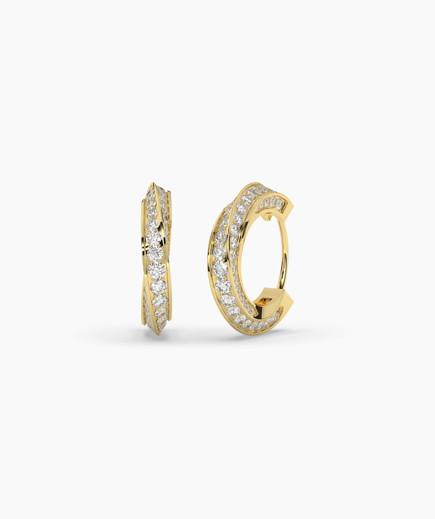 Melody Round Hoop Earring