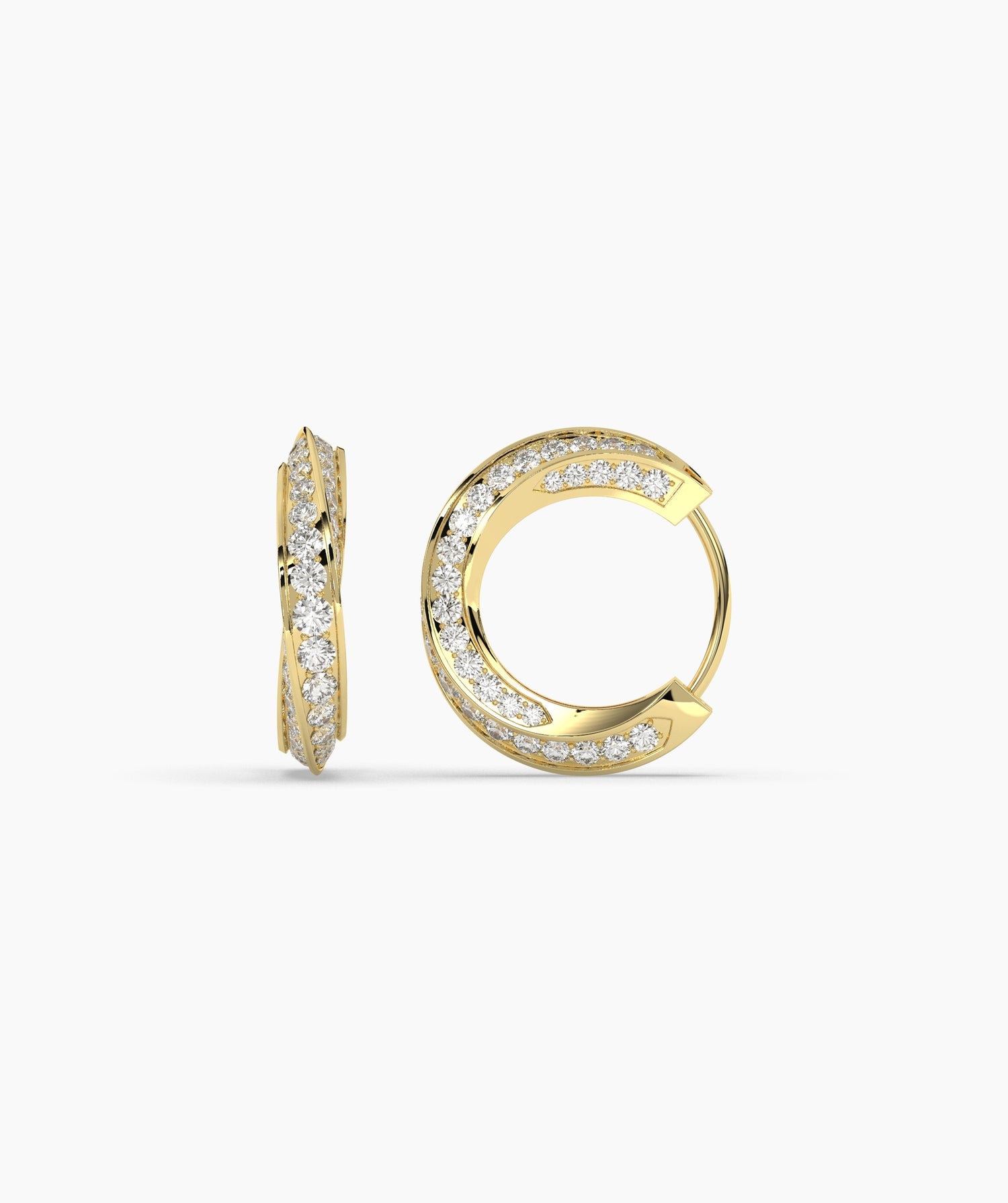 Melody Round Hoop Earring