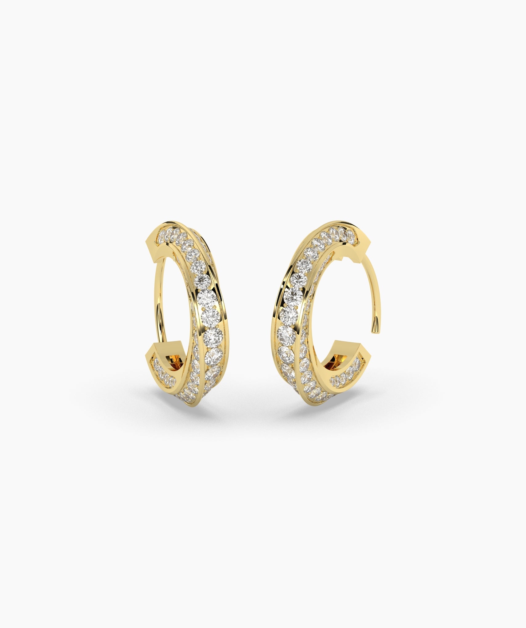 Melody Round Hoop Earring