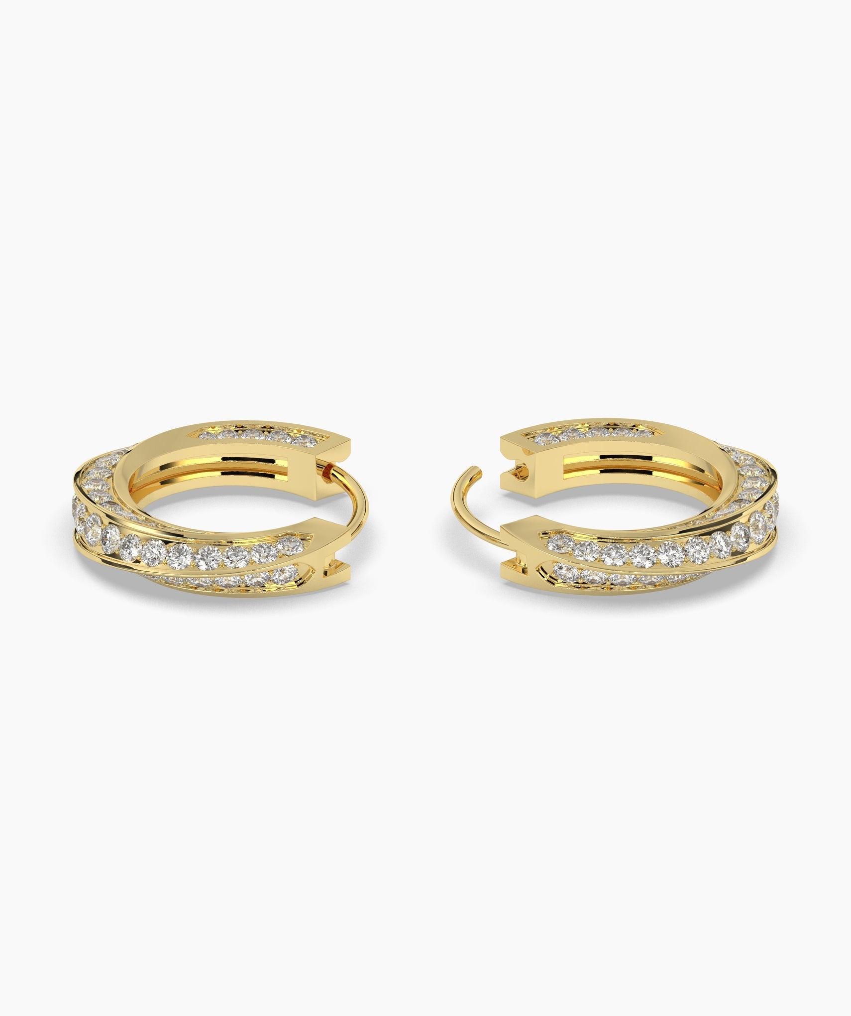 Melody Round Hoop Earring