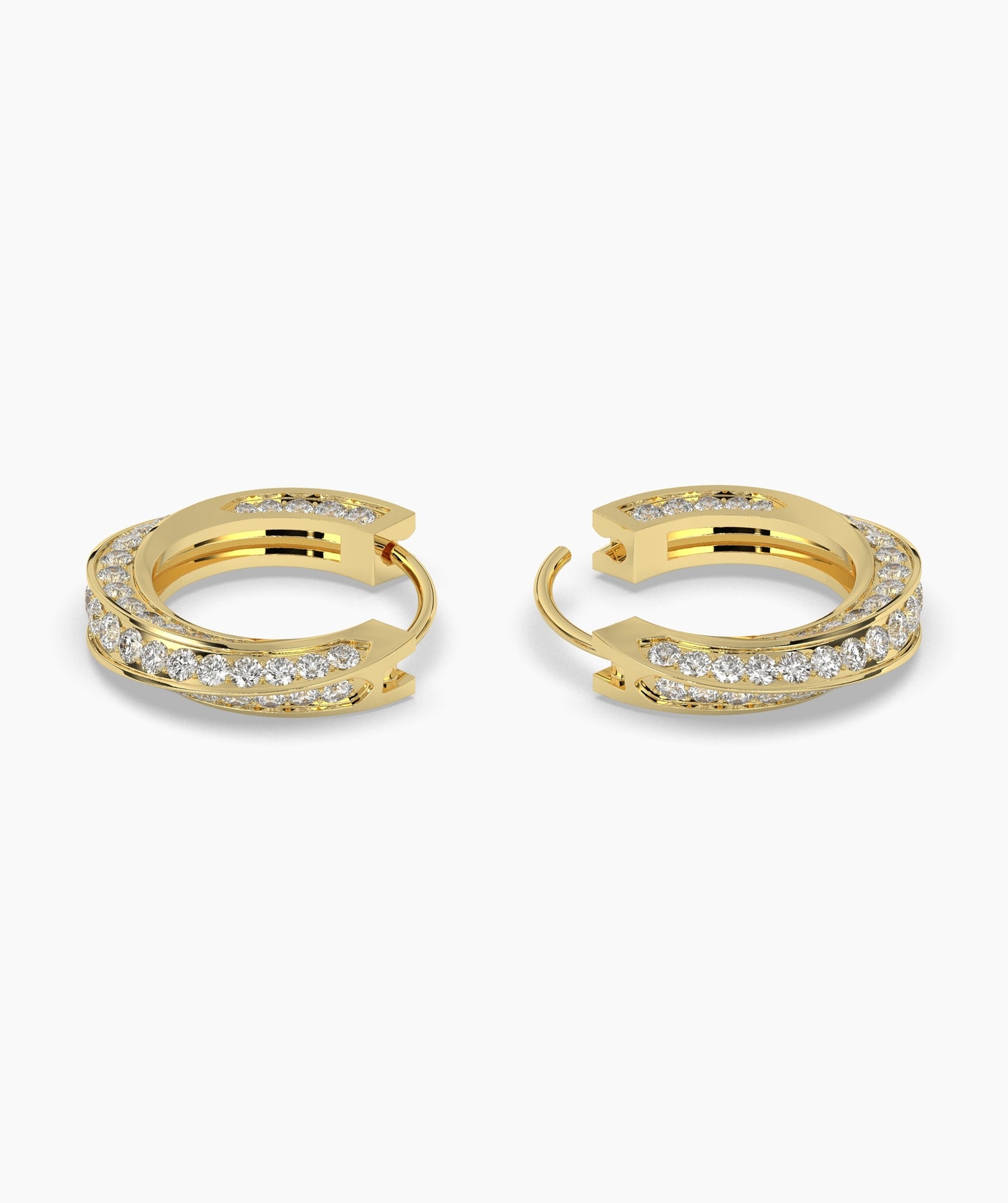 Melody Round Hoop Earring