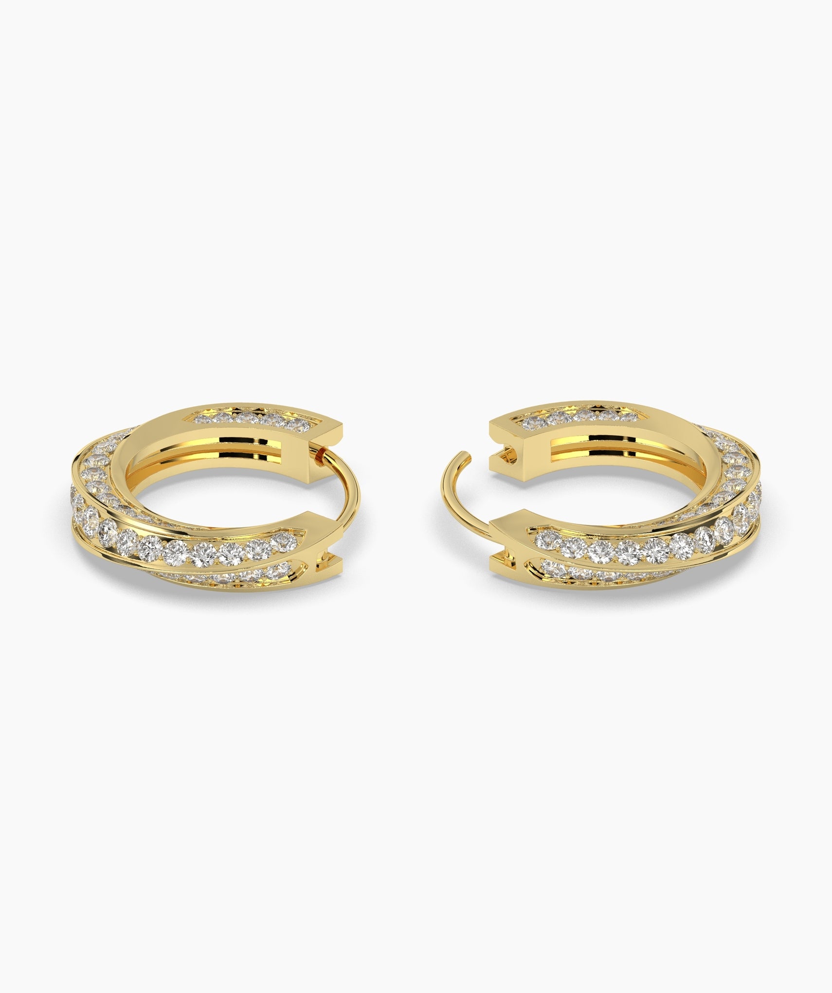 Melody Round Hoop Earring