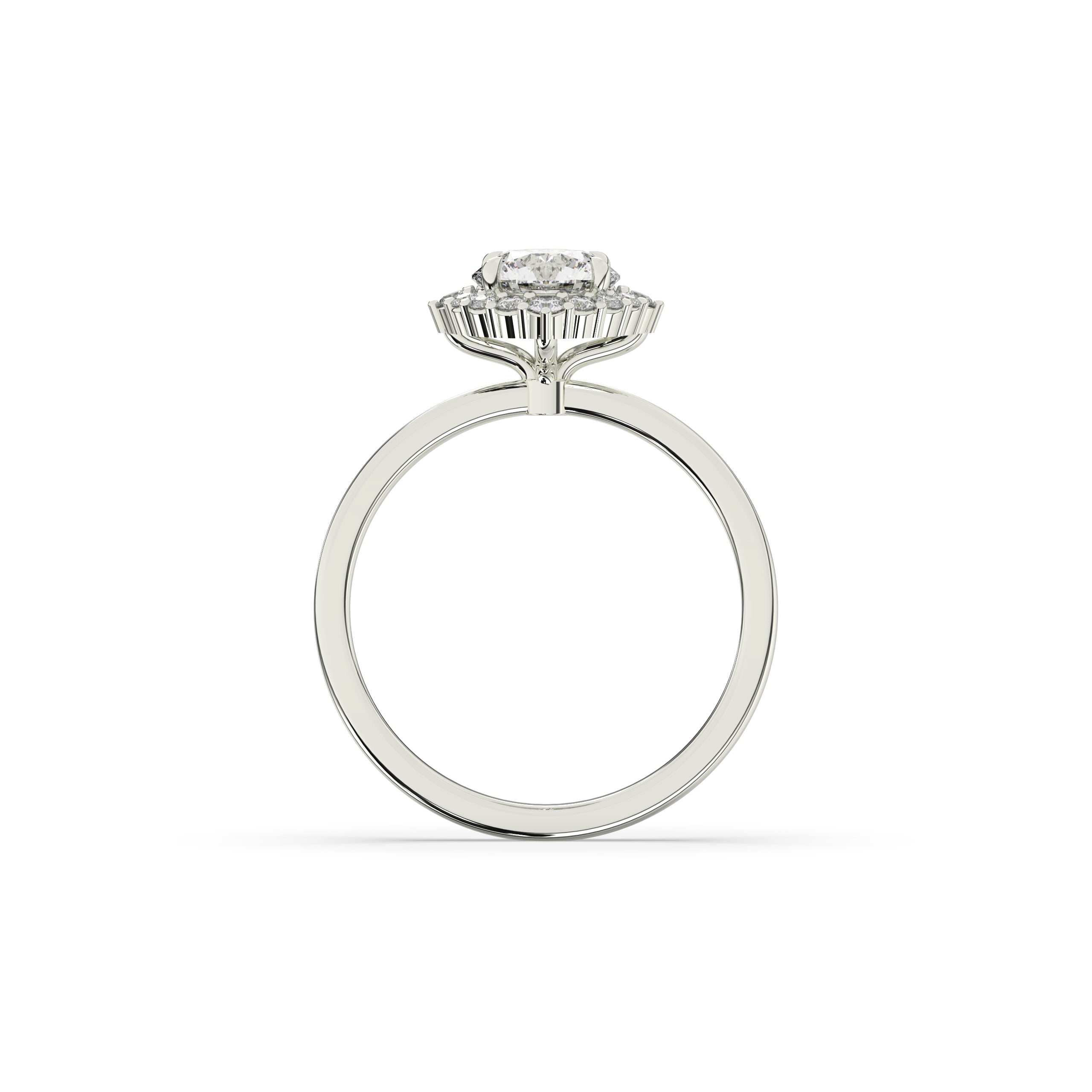 Serina Round Halo Ring