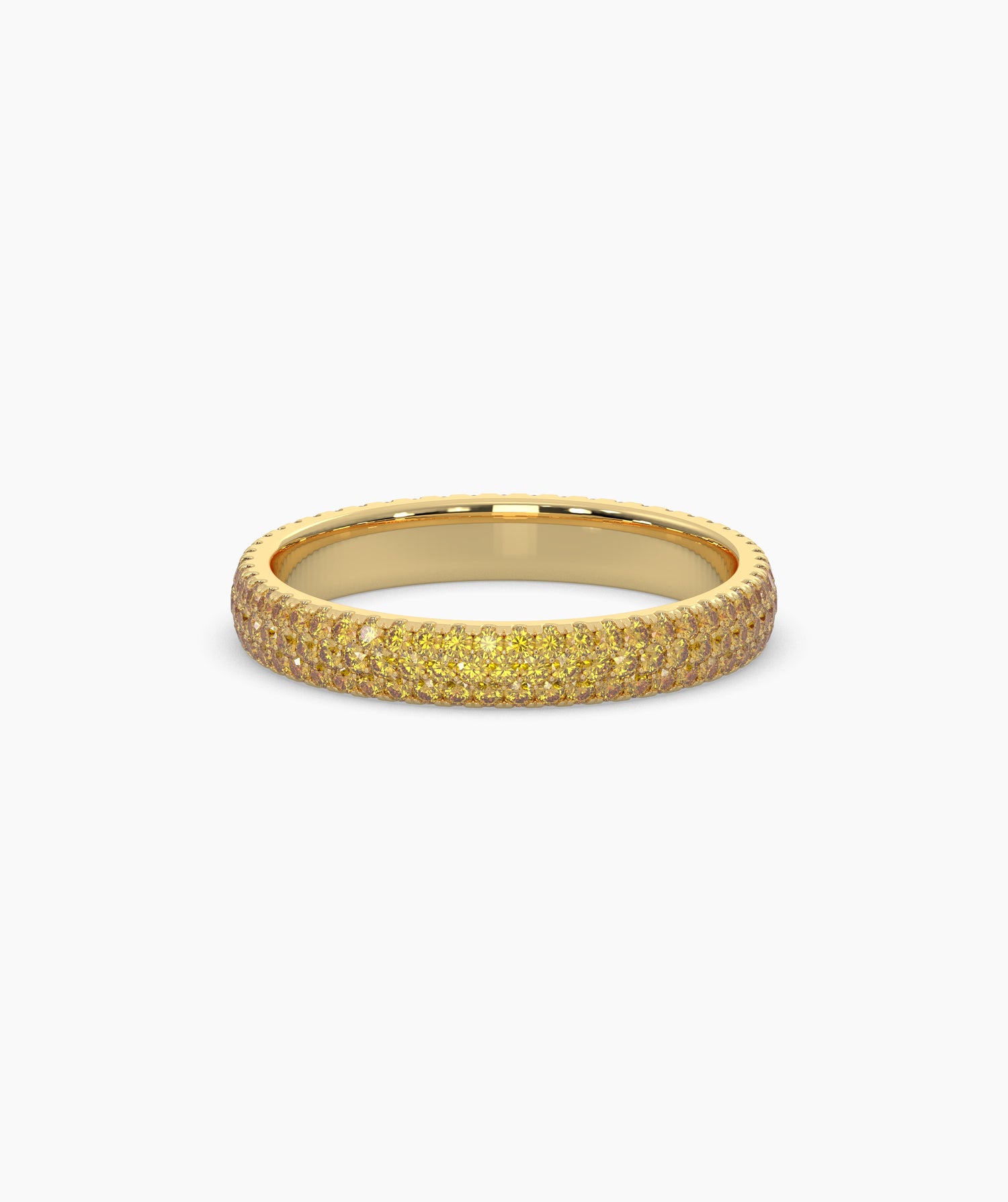 Ariane Yellow Round Eternity Ring