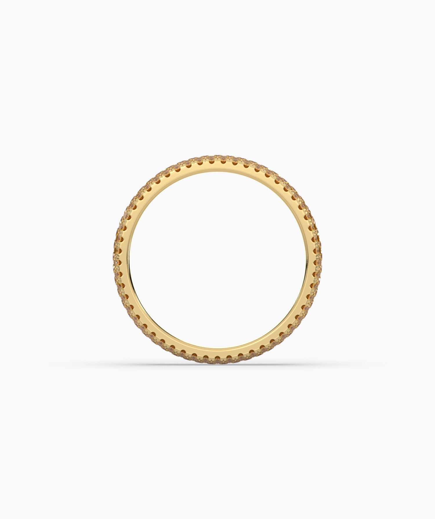 Ariane Yellow Round Eternity Ring