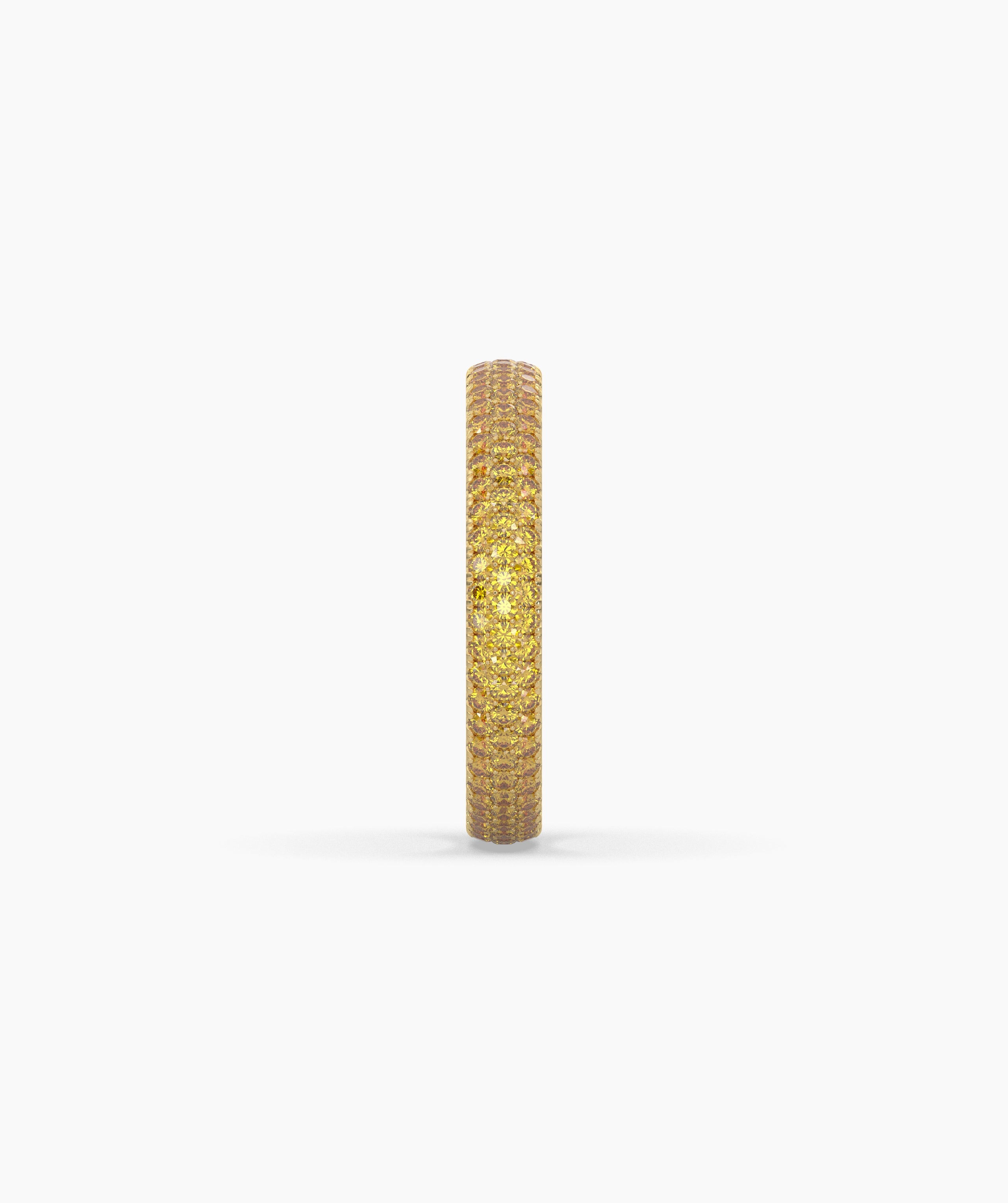 Ariane Yellow Round Eternity Ring