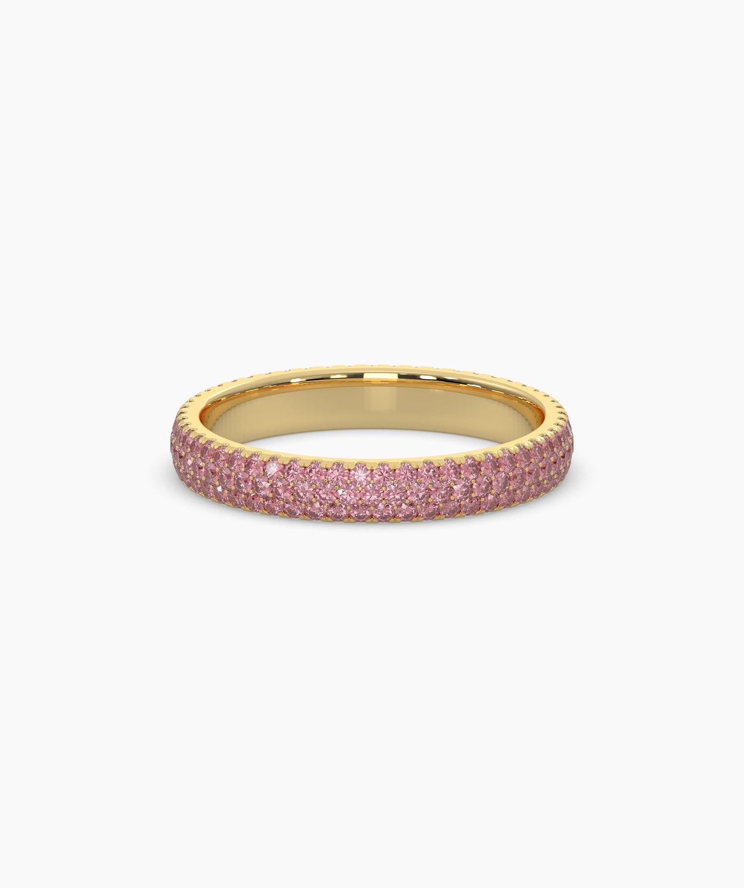 Felia Pink Round Eternity Ring