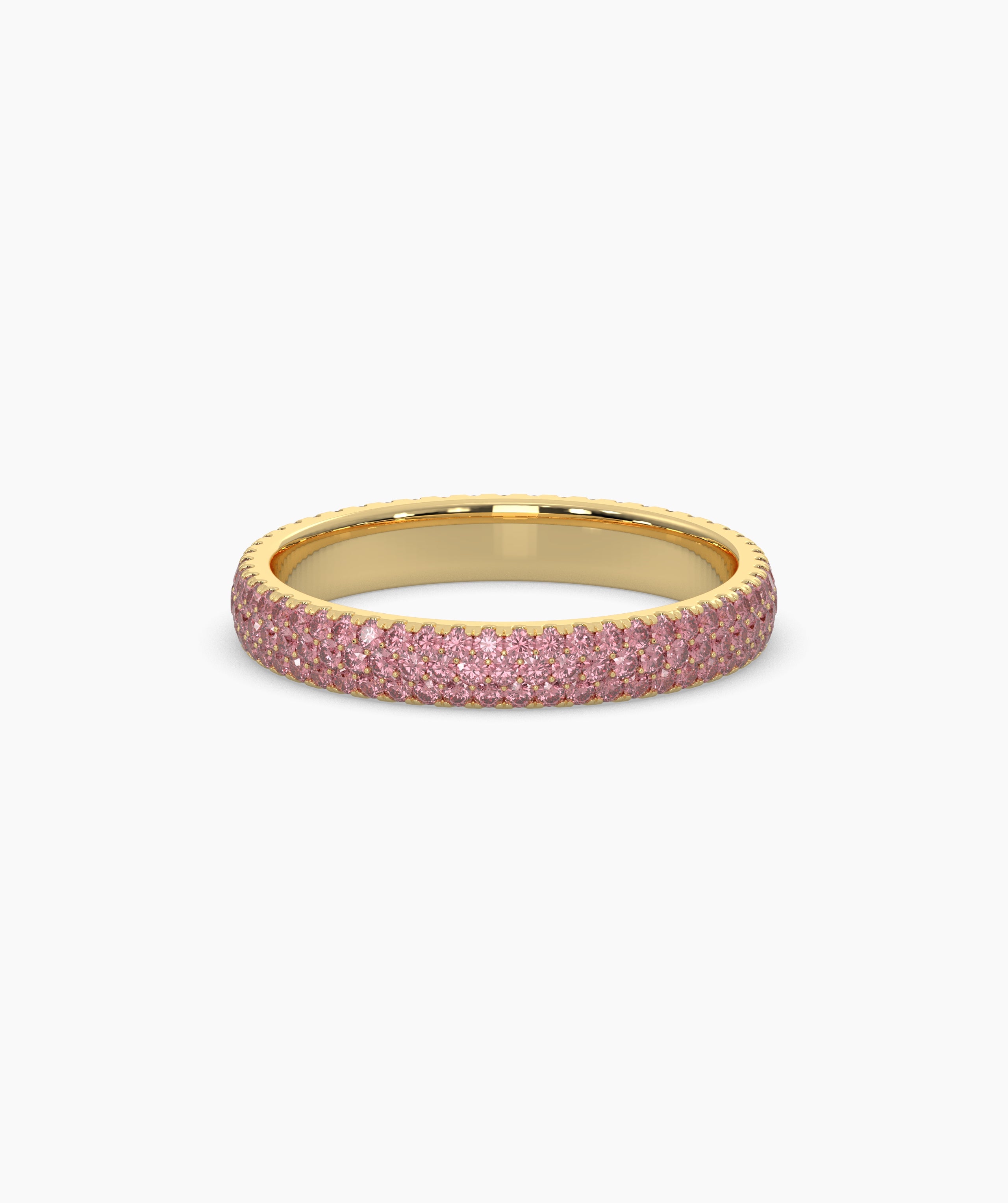 Felia Pink Round Eternity Ring