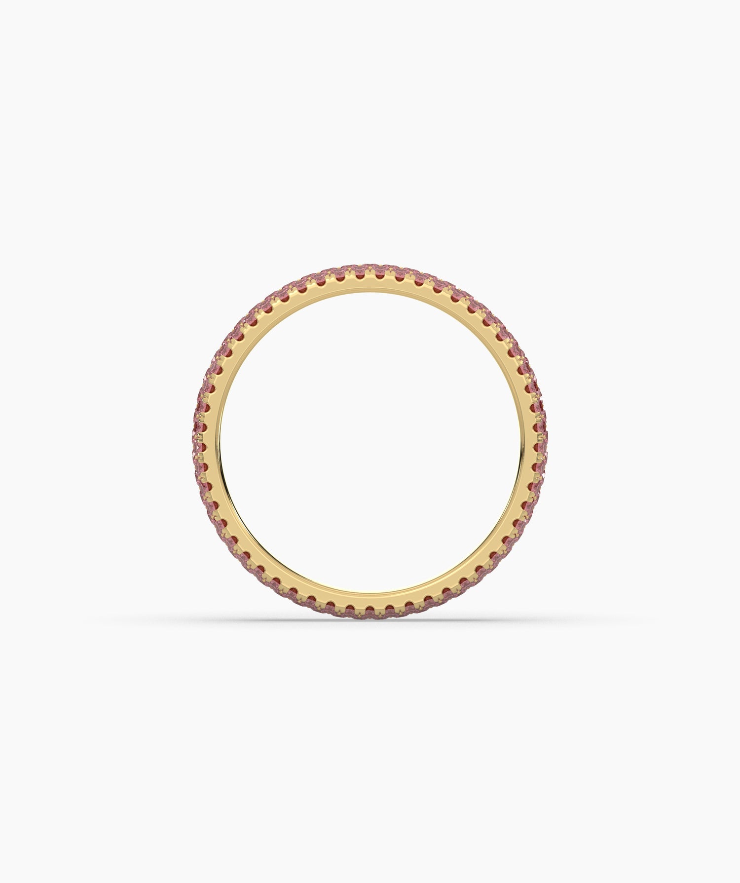 Felia Pink Round Eternity Ring