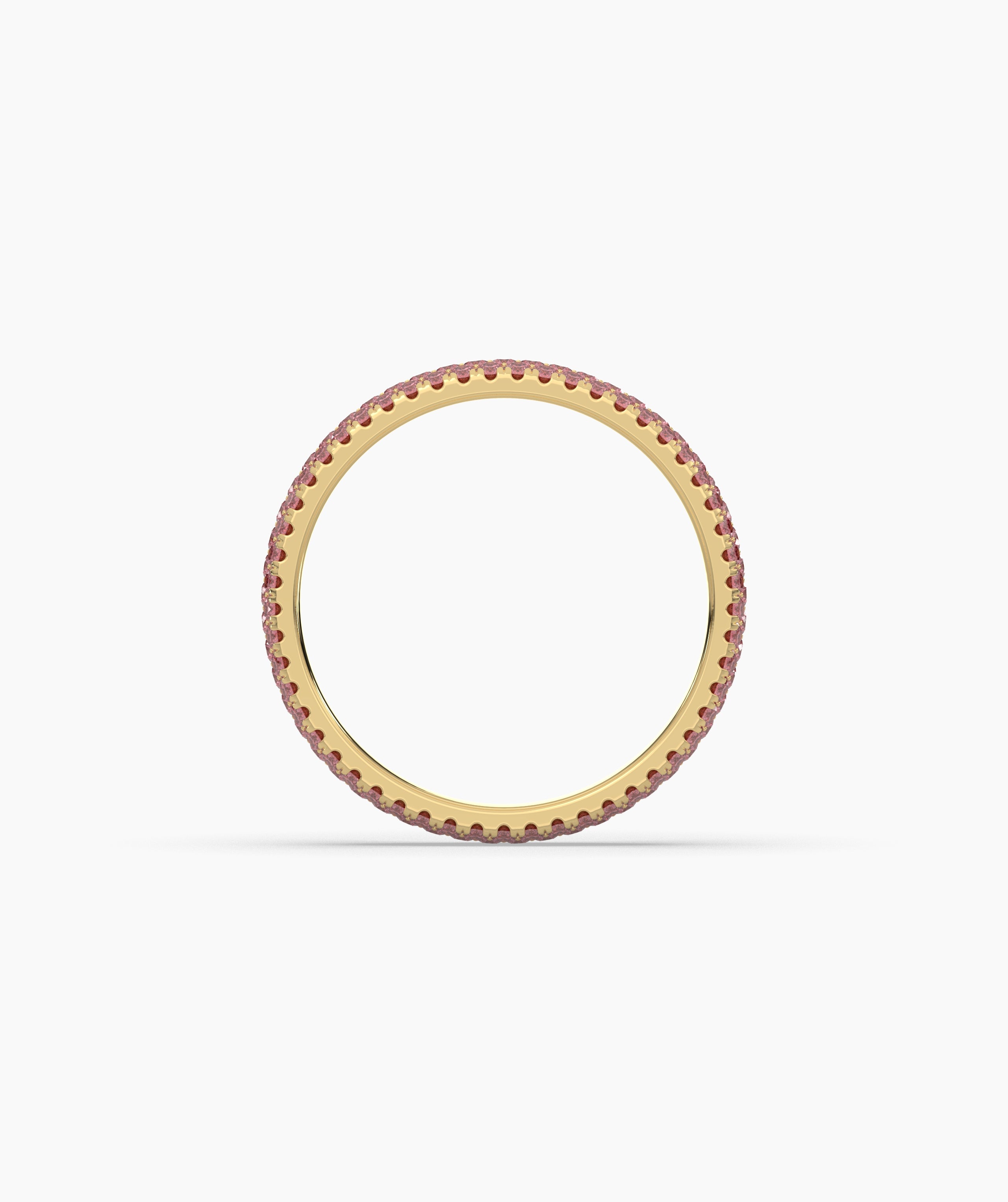 Felia Pink Round Eternity Ring