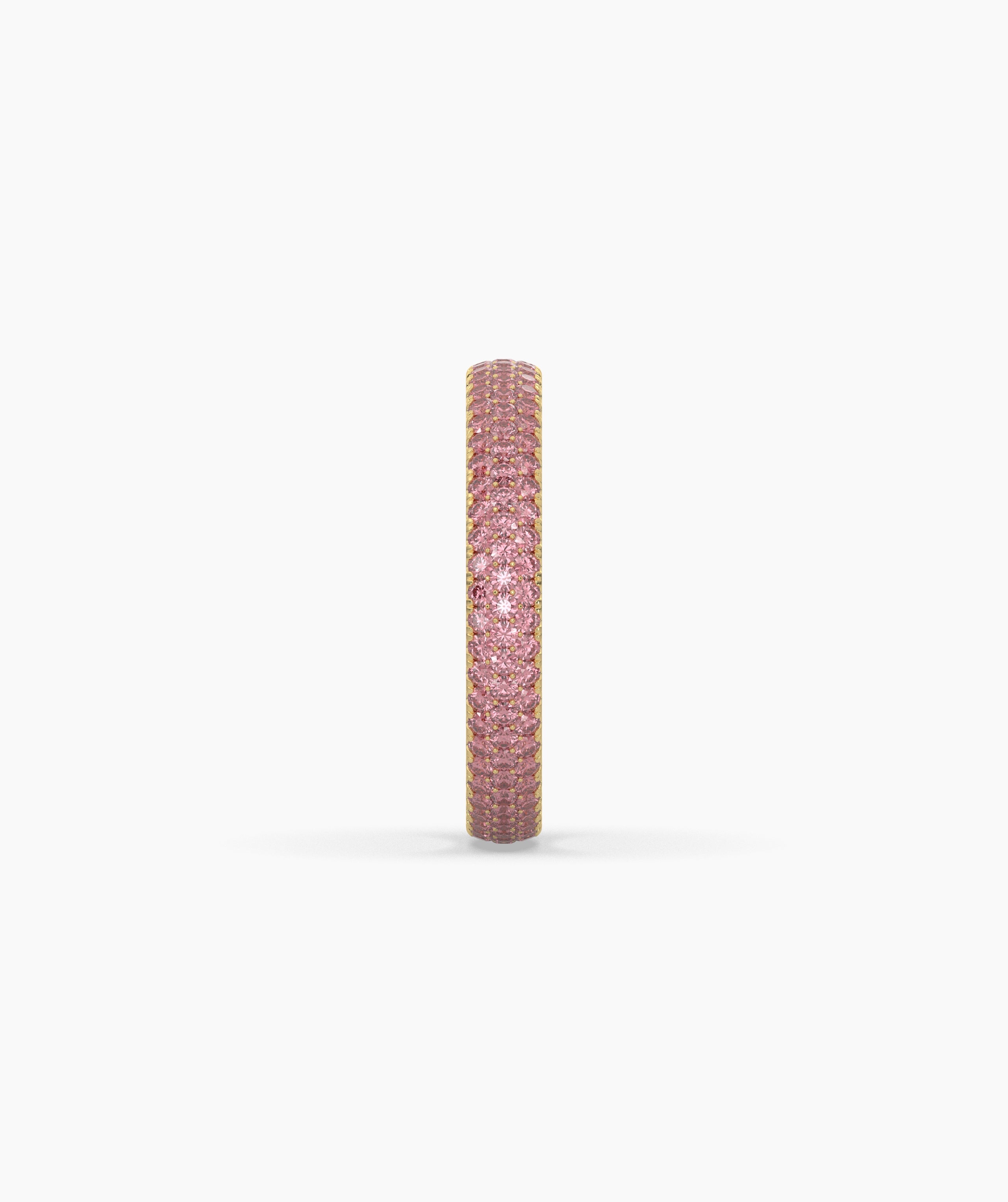 Felia Pink Round Eternity Ring