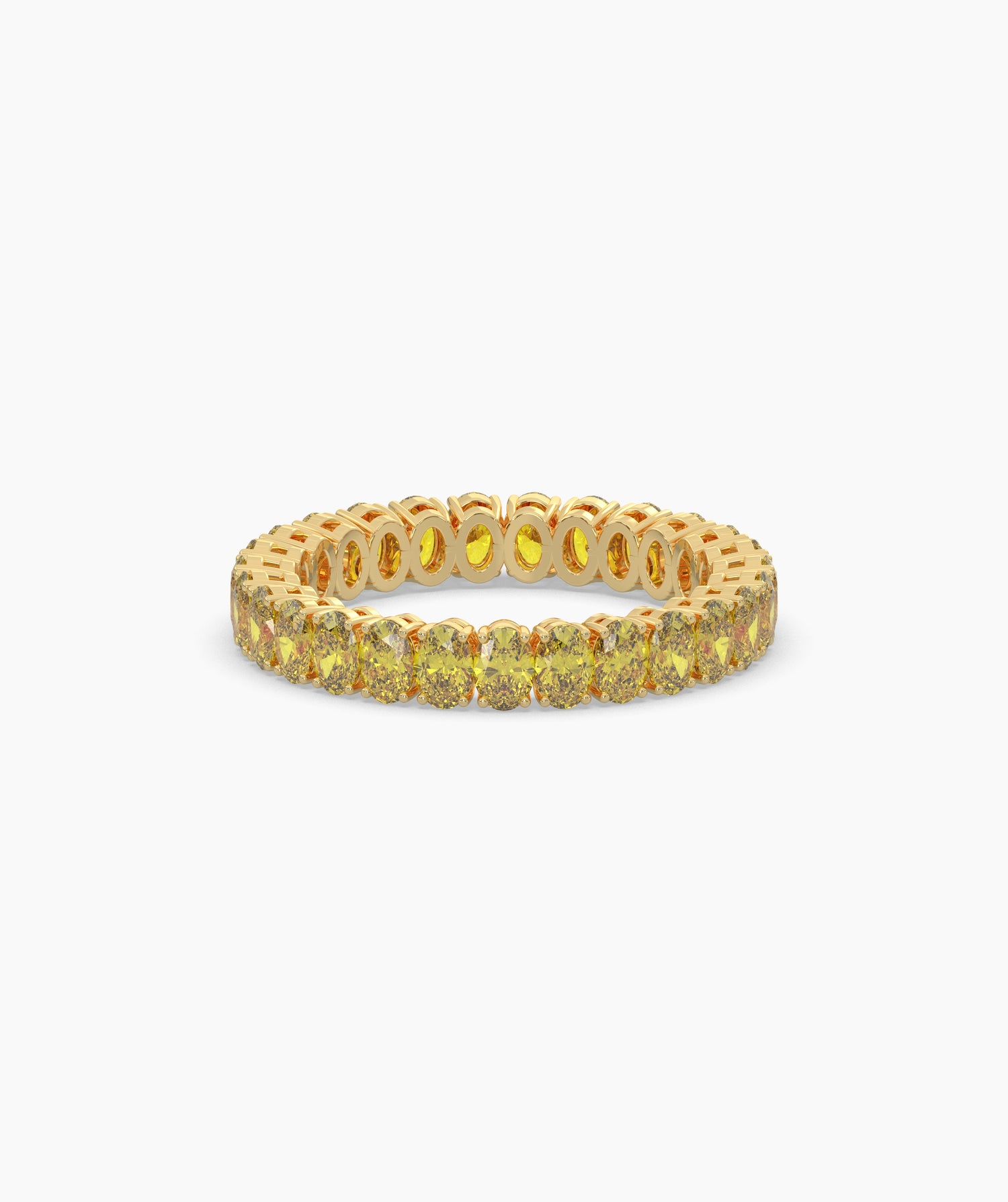 Nina Yellow Oval Eternity Ring