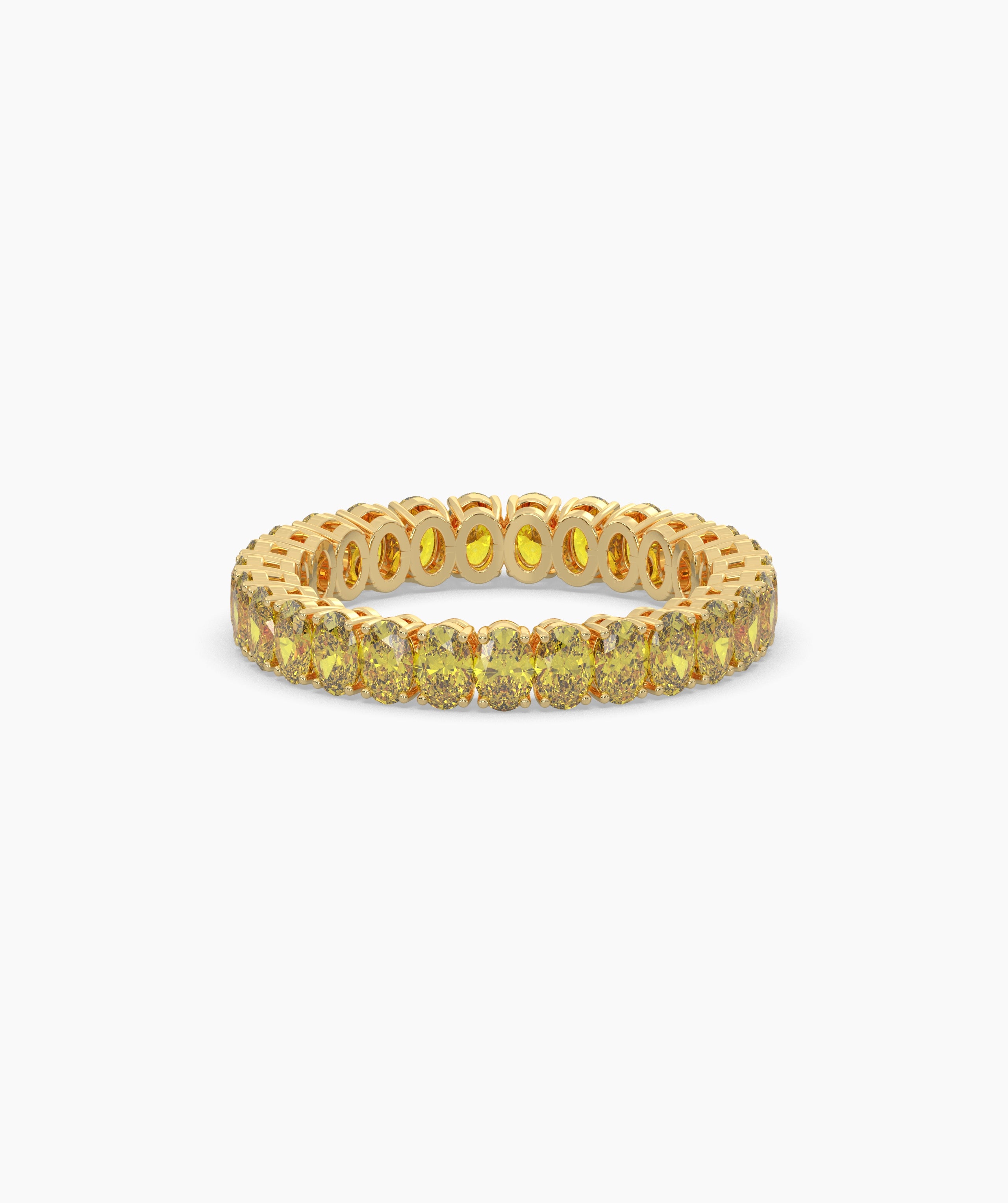 Nina Yellow Oval Eternity Ring