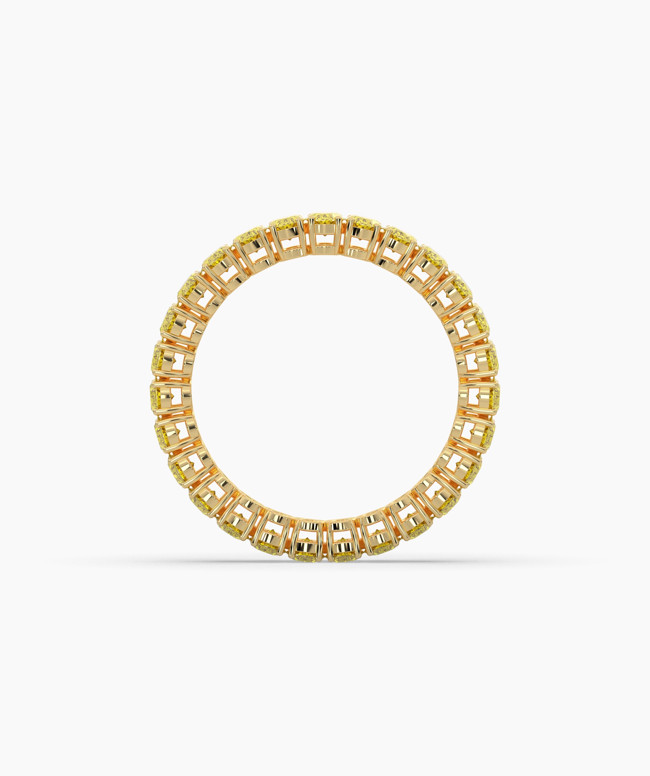 Nina Yellow Oval Eternity Ring