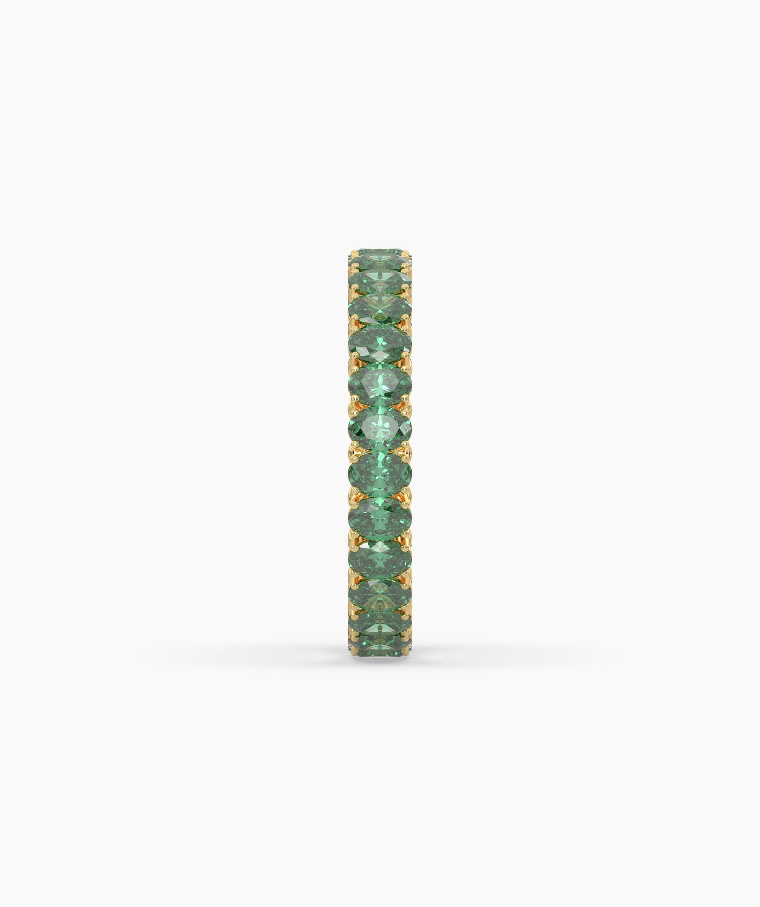 Helene Green Oval Eternity Ring