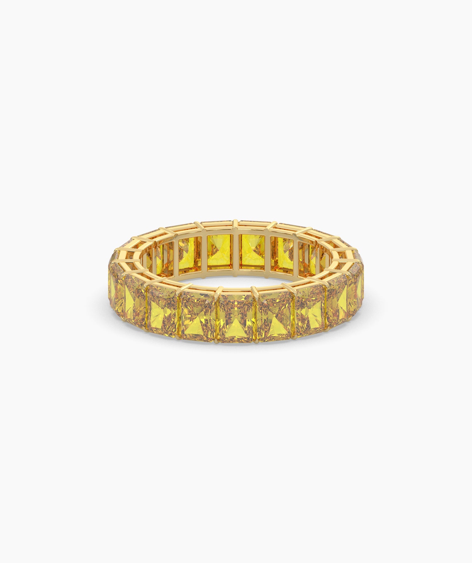 Selene Yellow Emerald Eternity Ring