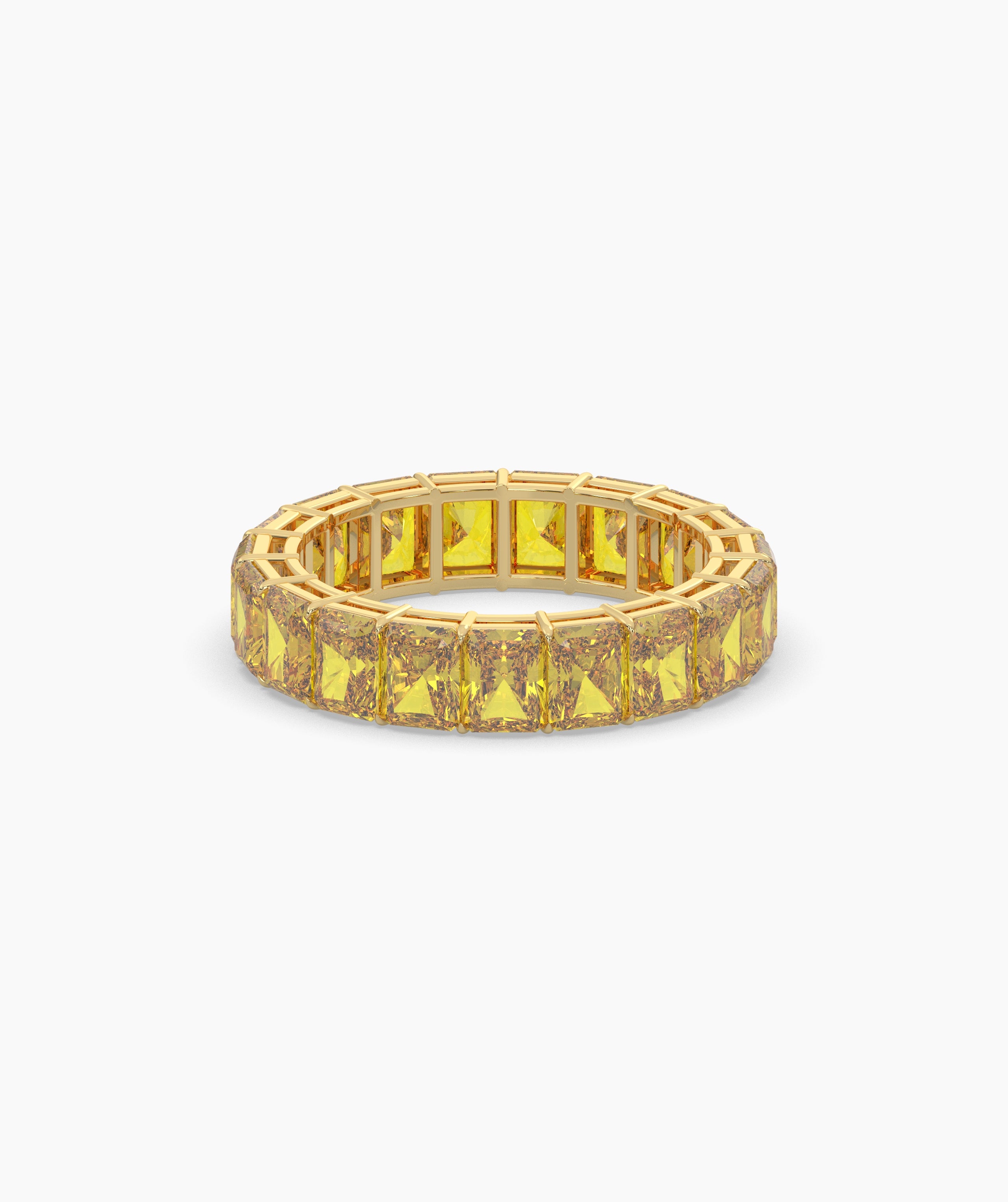 Selene Yellow Emerald Eternity Ring