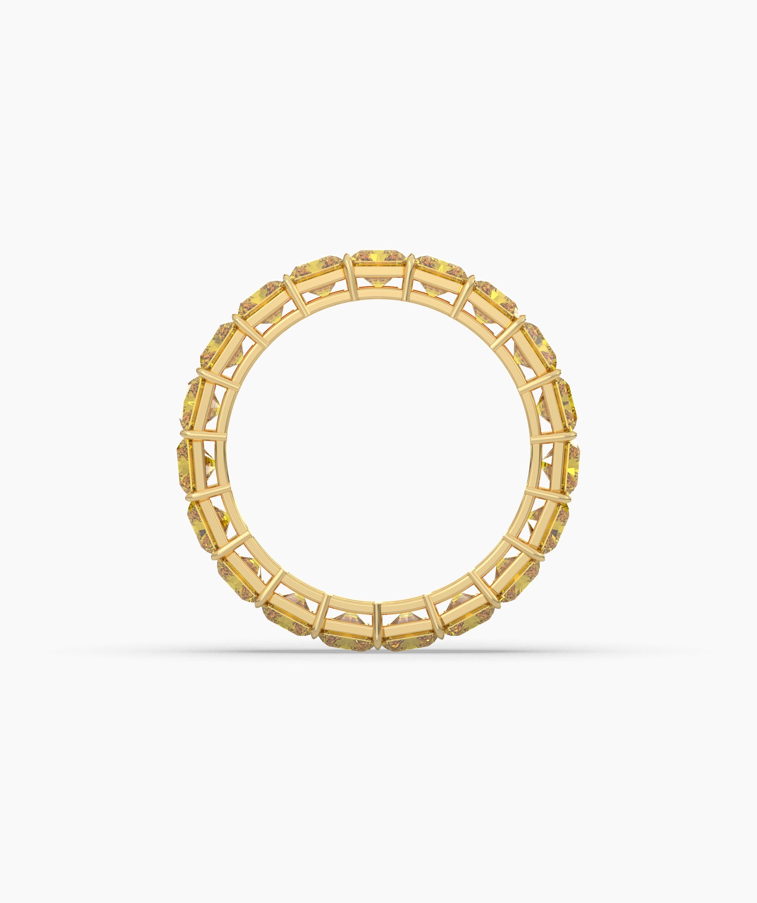 Selene Yellow Emerald Eternity Ring