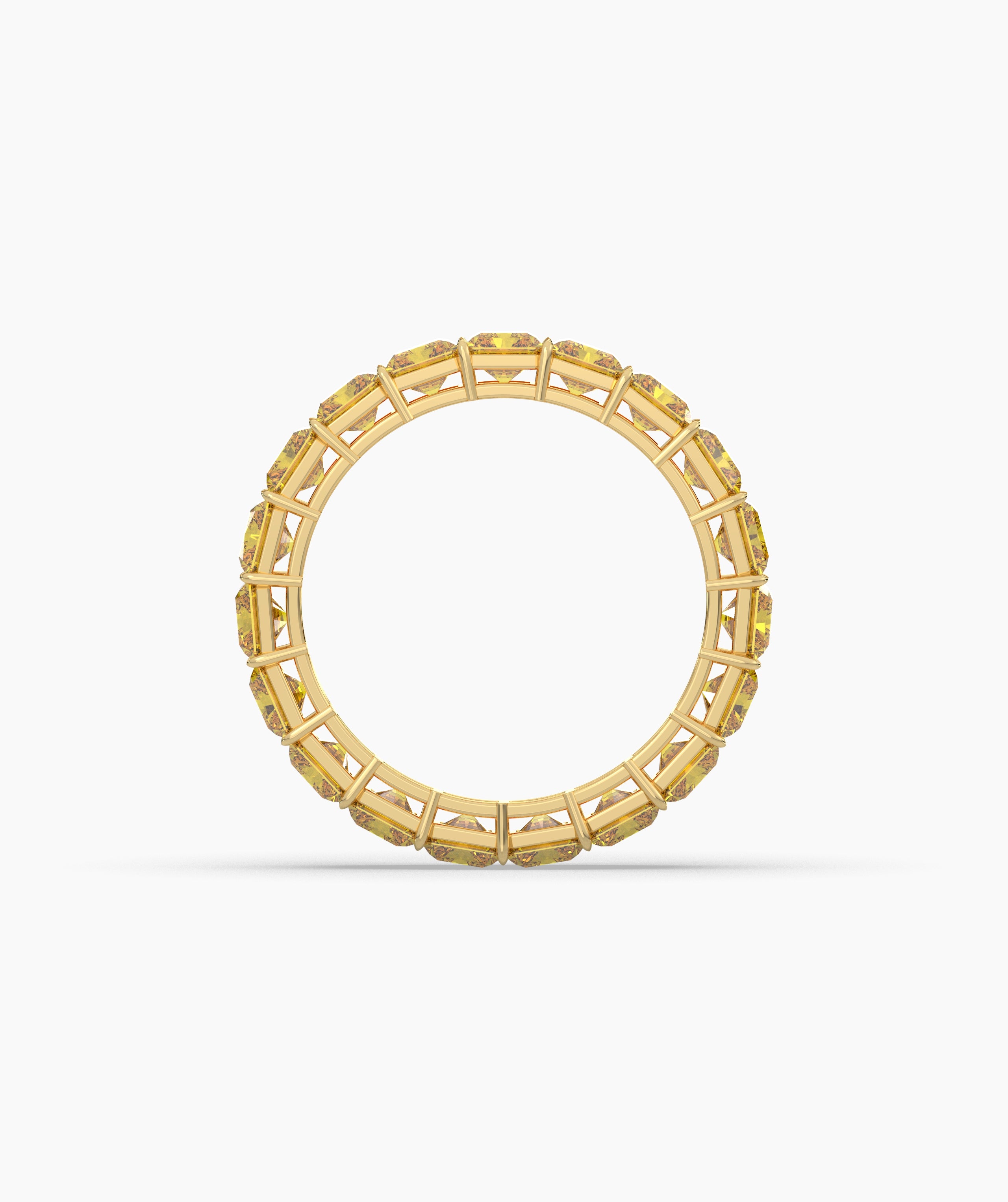 Selene Yellow Emerald Eternity Ring