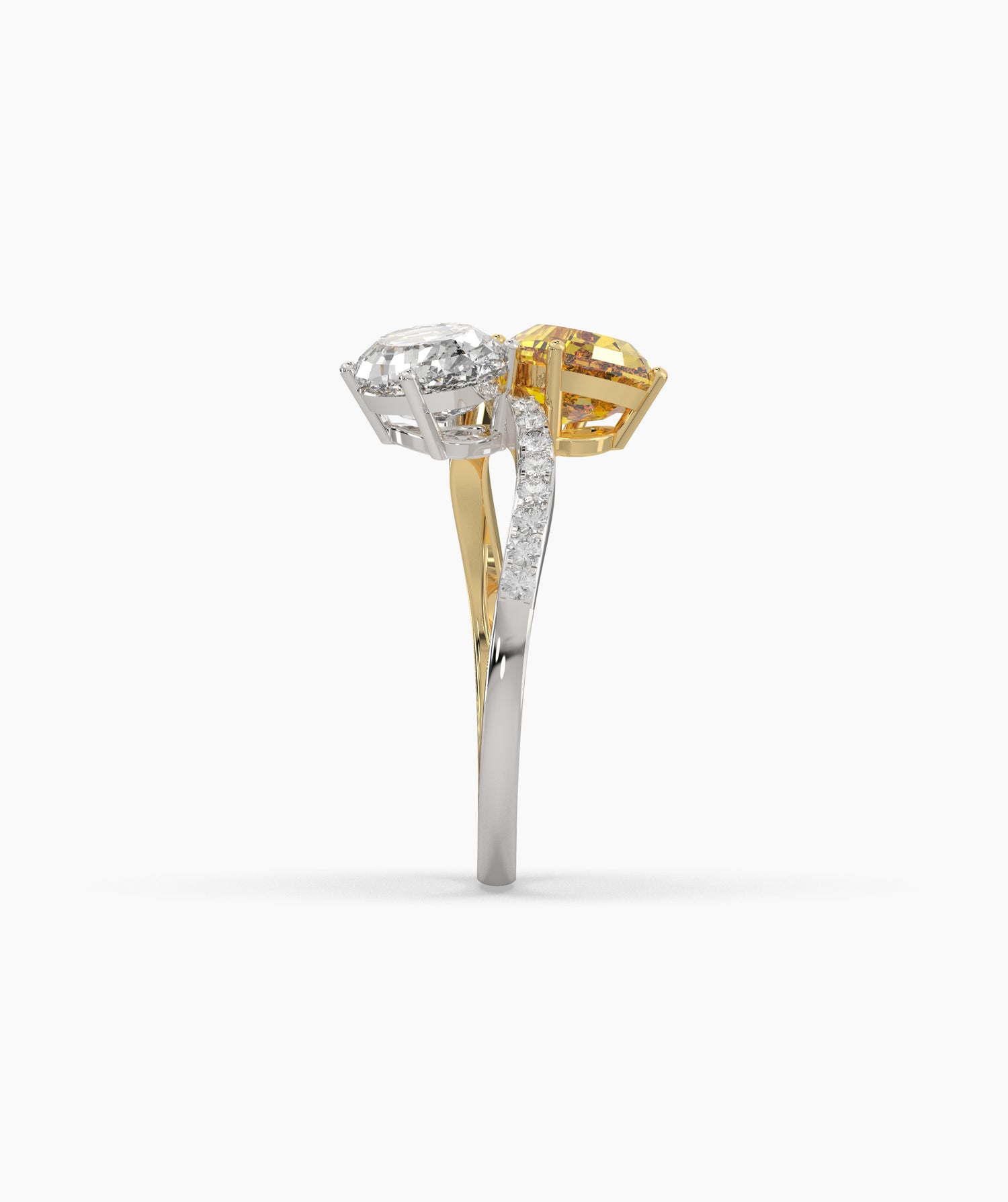 Elina Oval Halo Ring (TOI ET MOI)