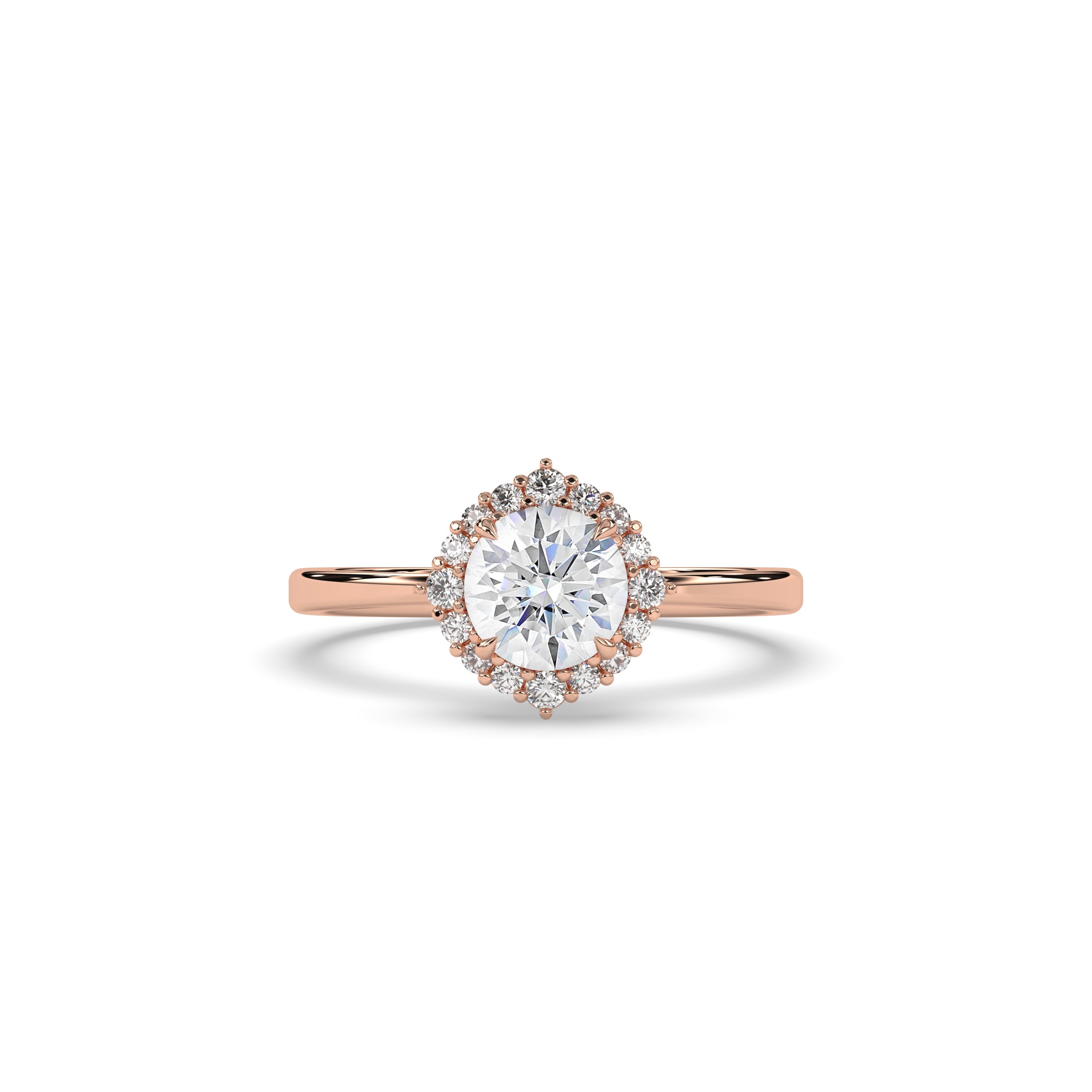 Serina Runder Halo Ring