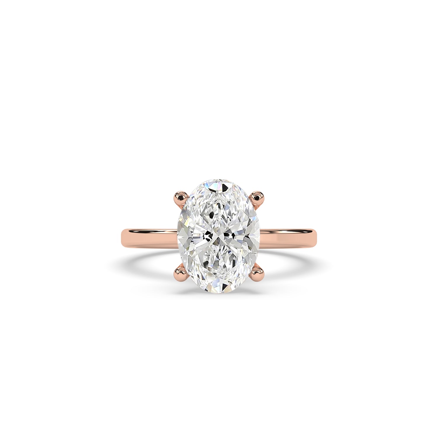 Juna Oval Solitaire Ring