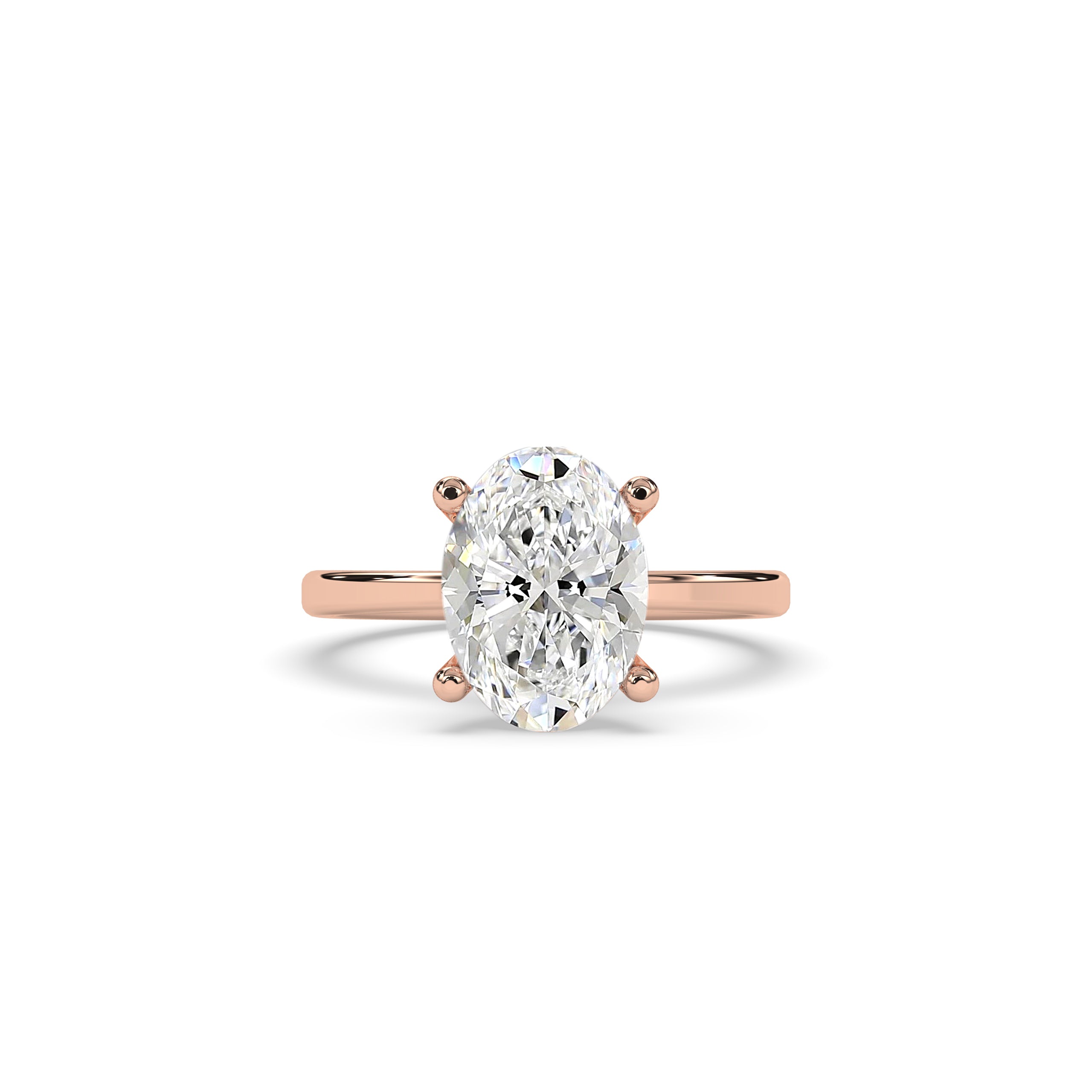 Juna Oval Solitaire Ring