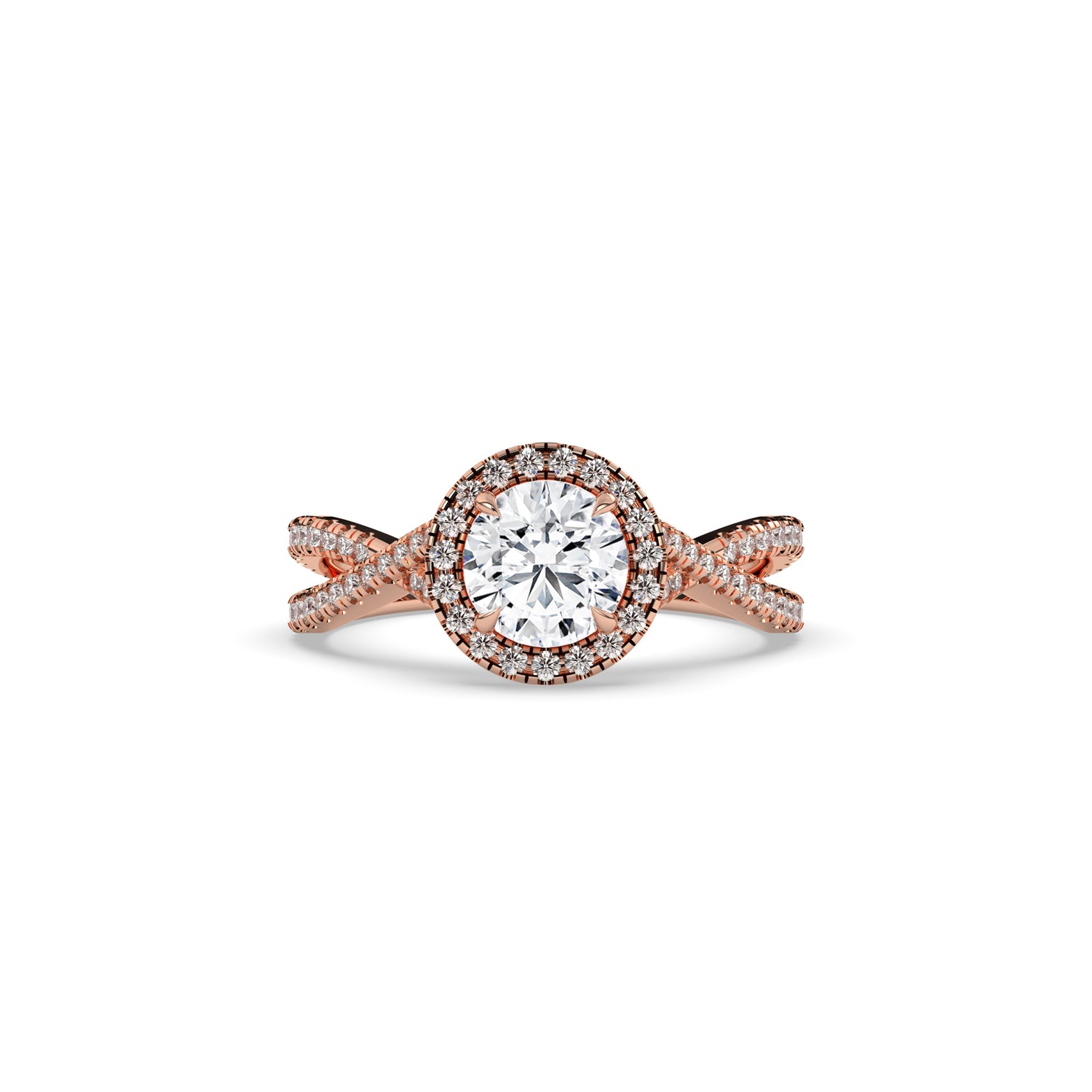Emilia Round Halo Ring