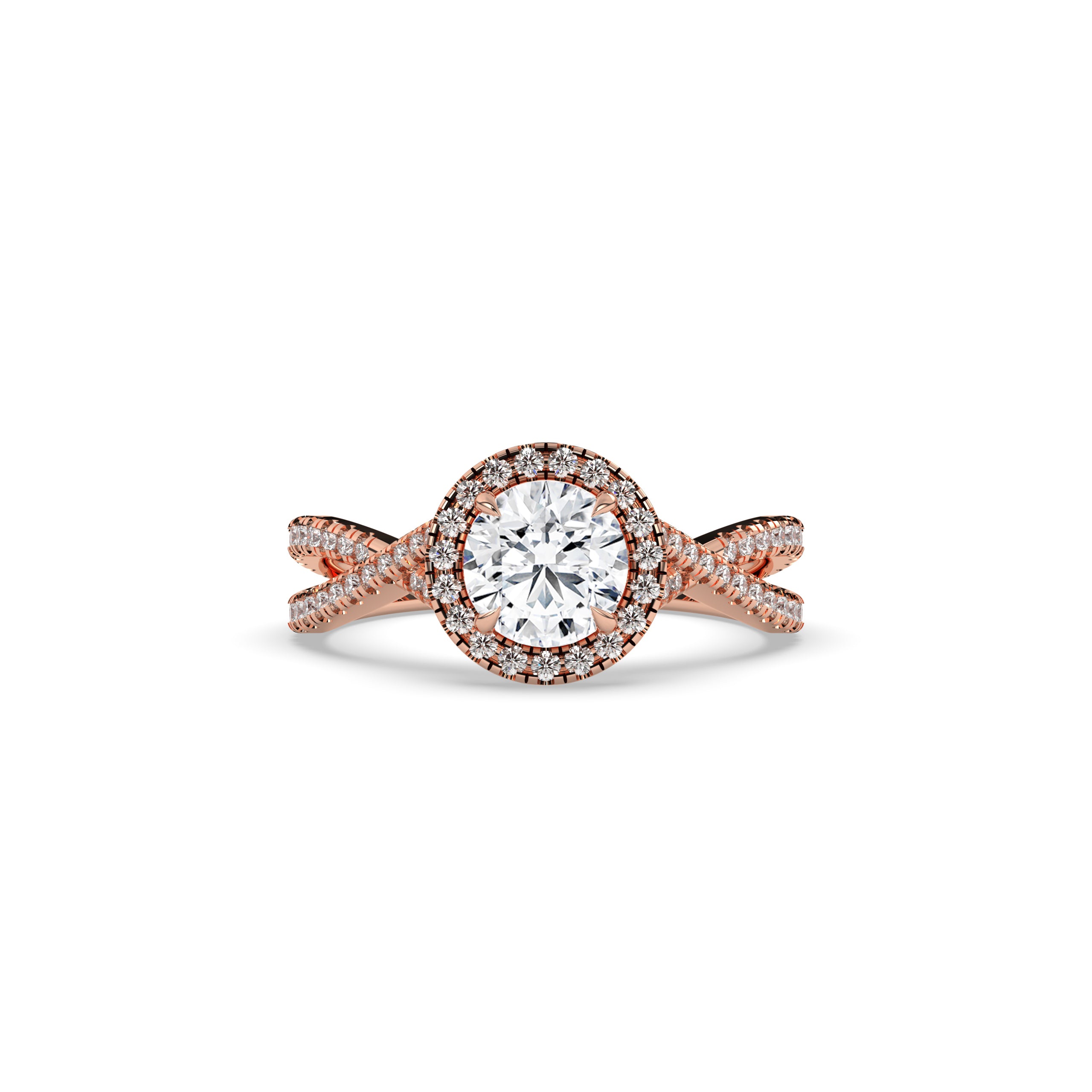 Emilia Round Halo Ring