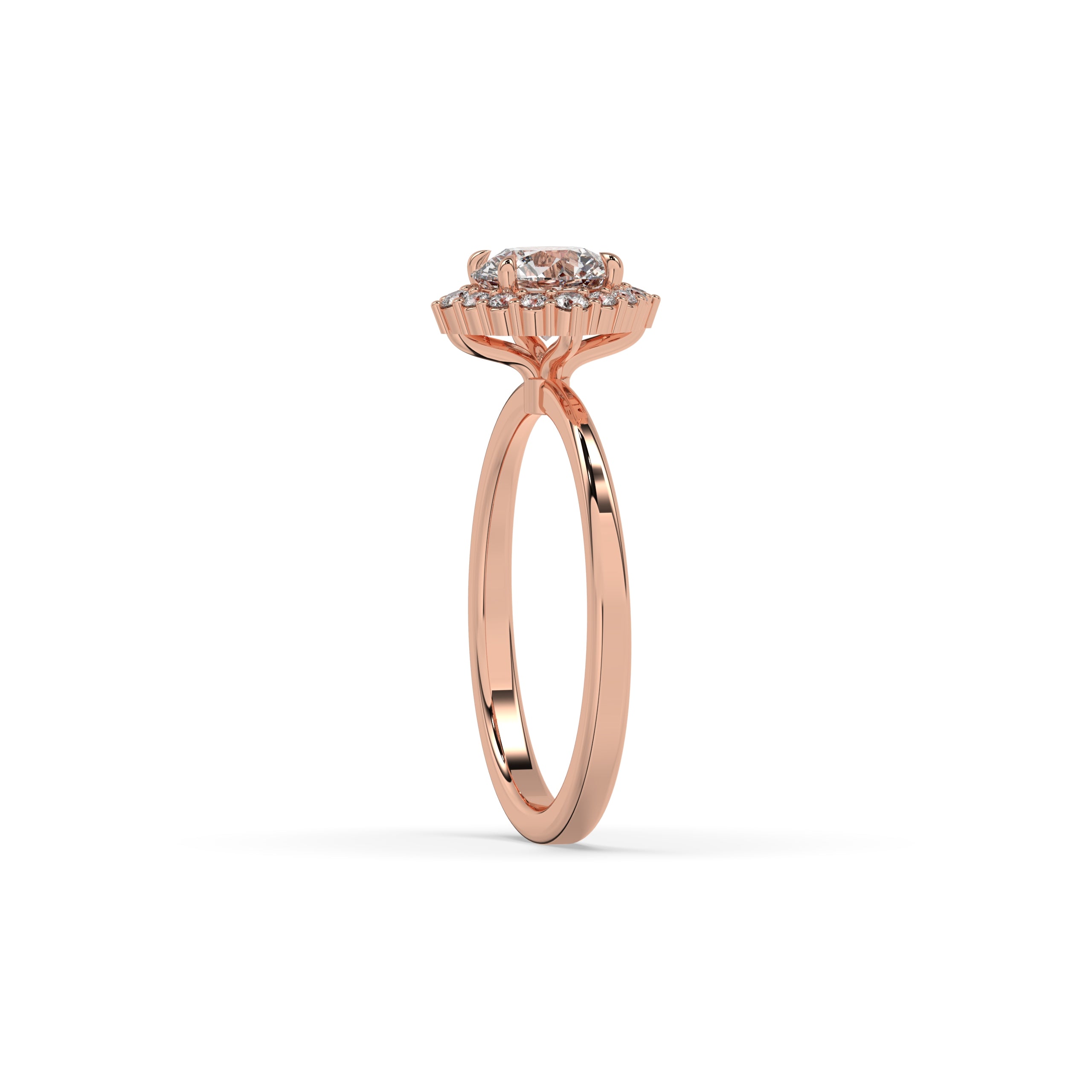 Serina Runder Halo Ring