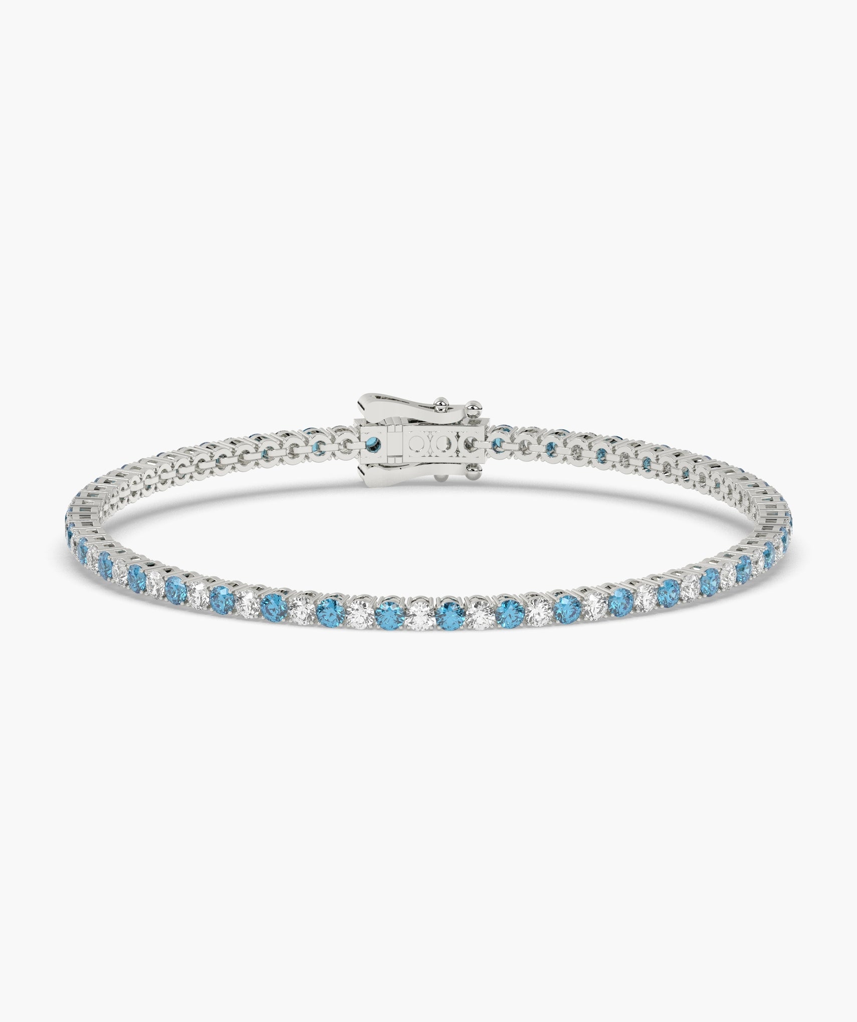 Isola Rundes zweifarbiges Tennisarmband