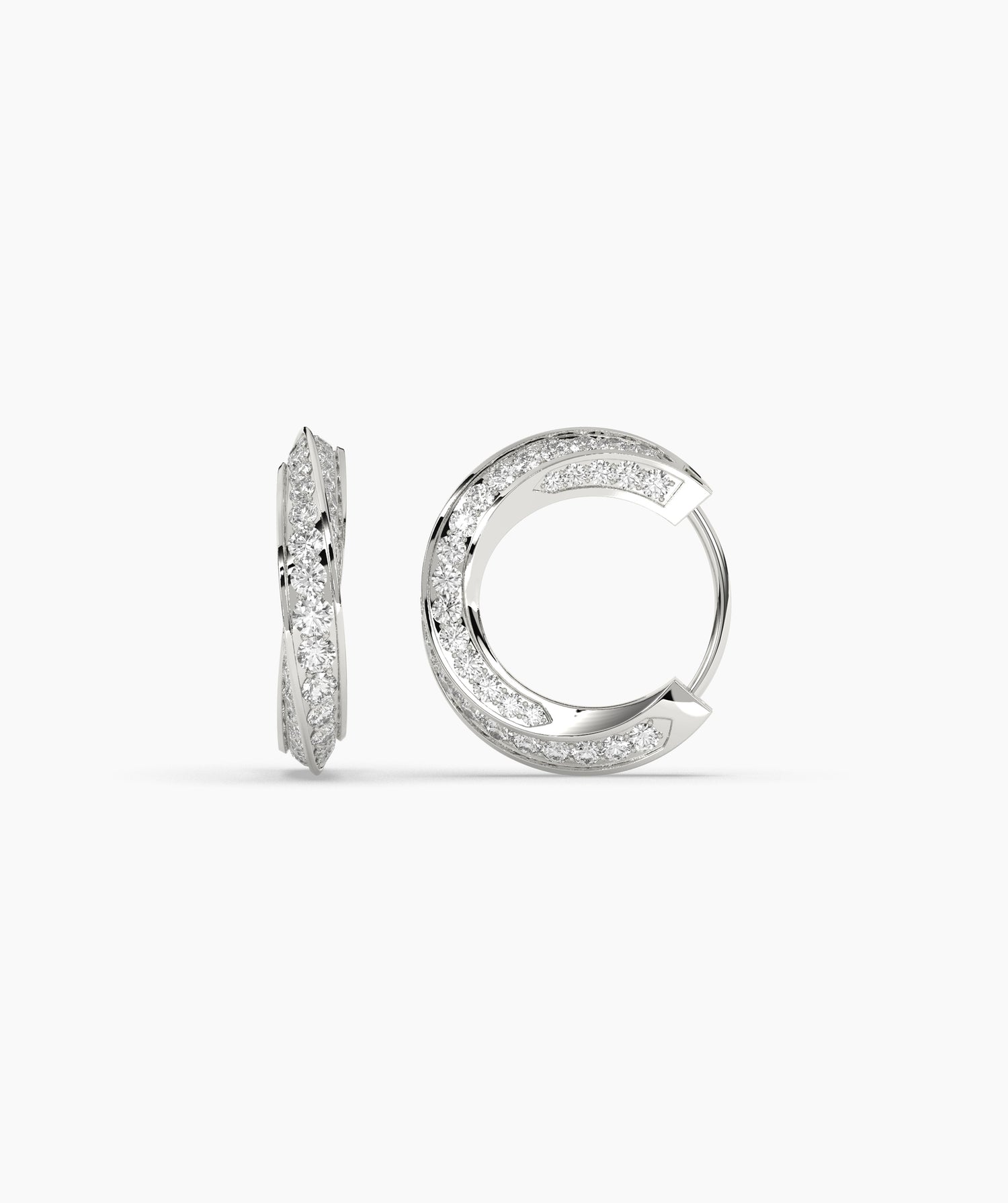 Melody Round Hoop Earring