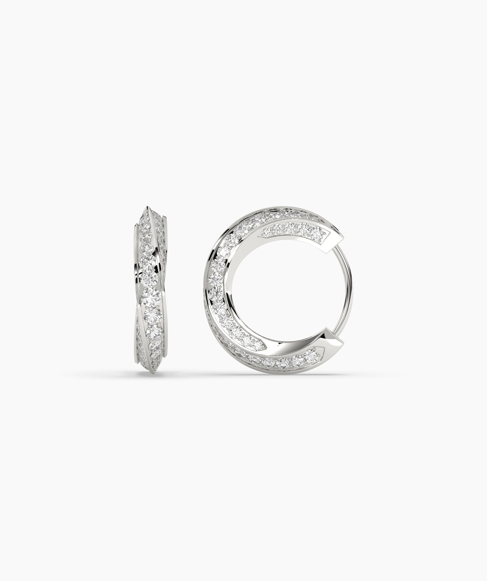 Melody Round Hoop Earring