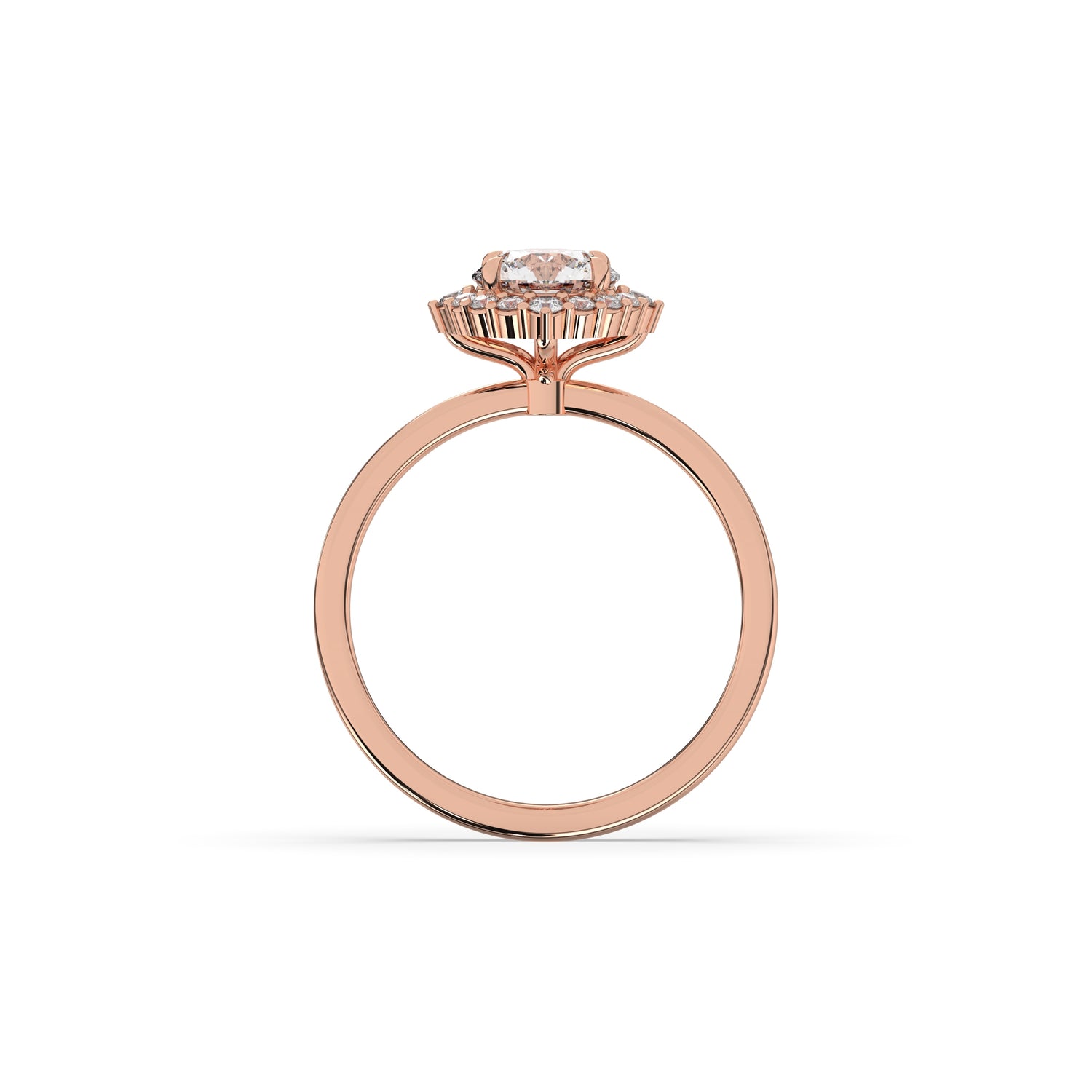 Serina Round Halo Ring