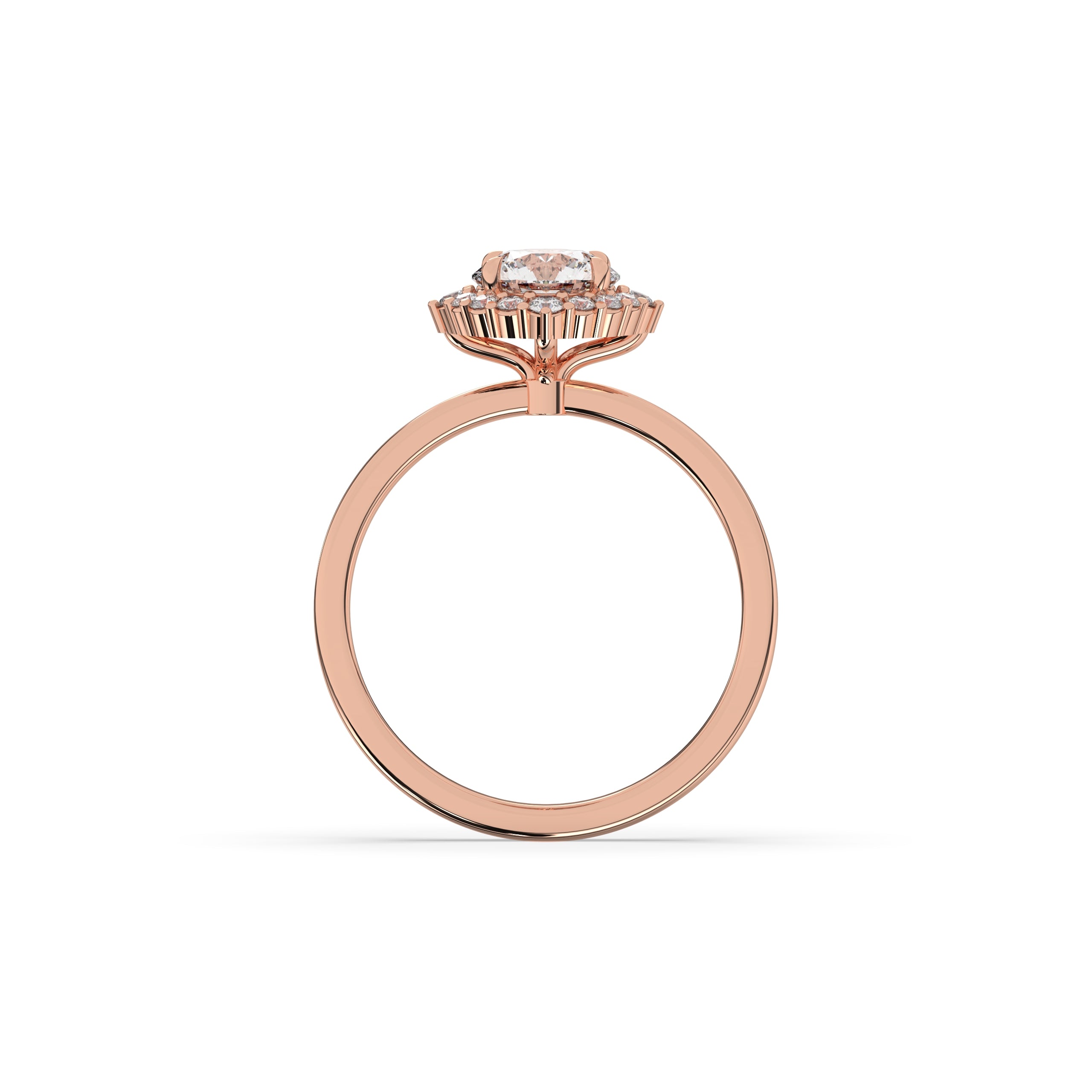 Serina Runder Halo Ring