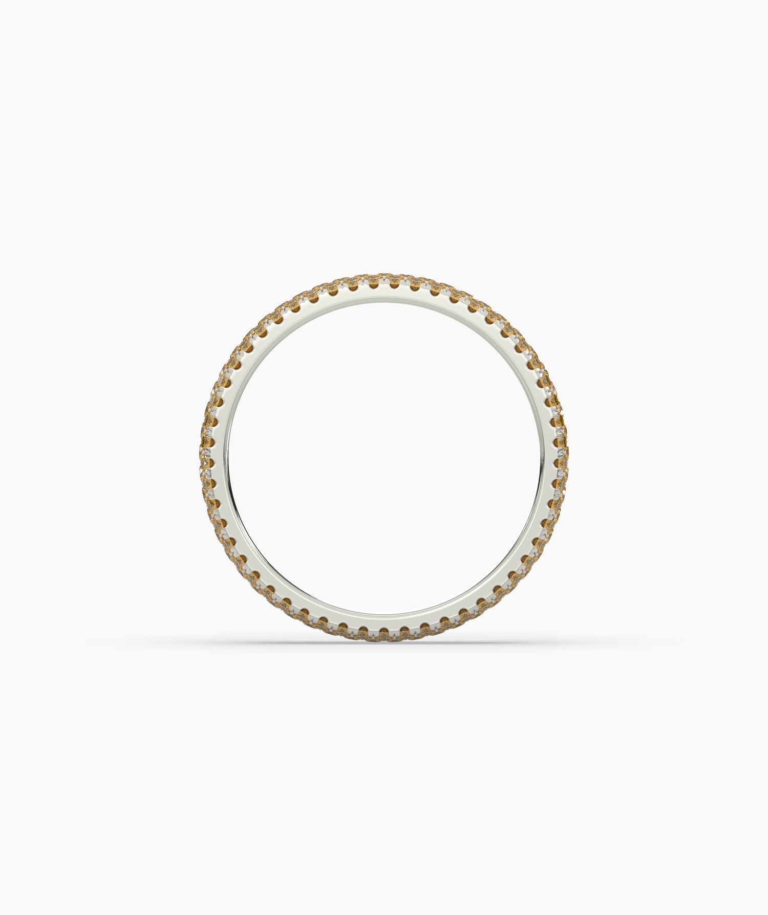 Ariane Yellow Round Eternity Ring