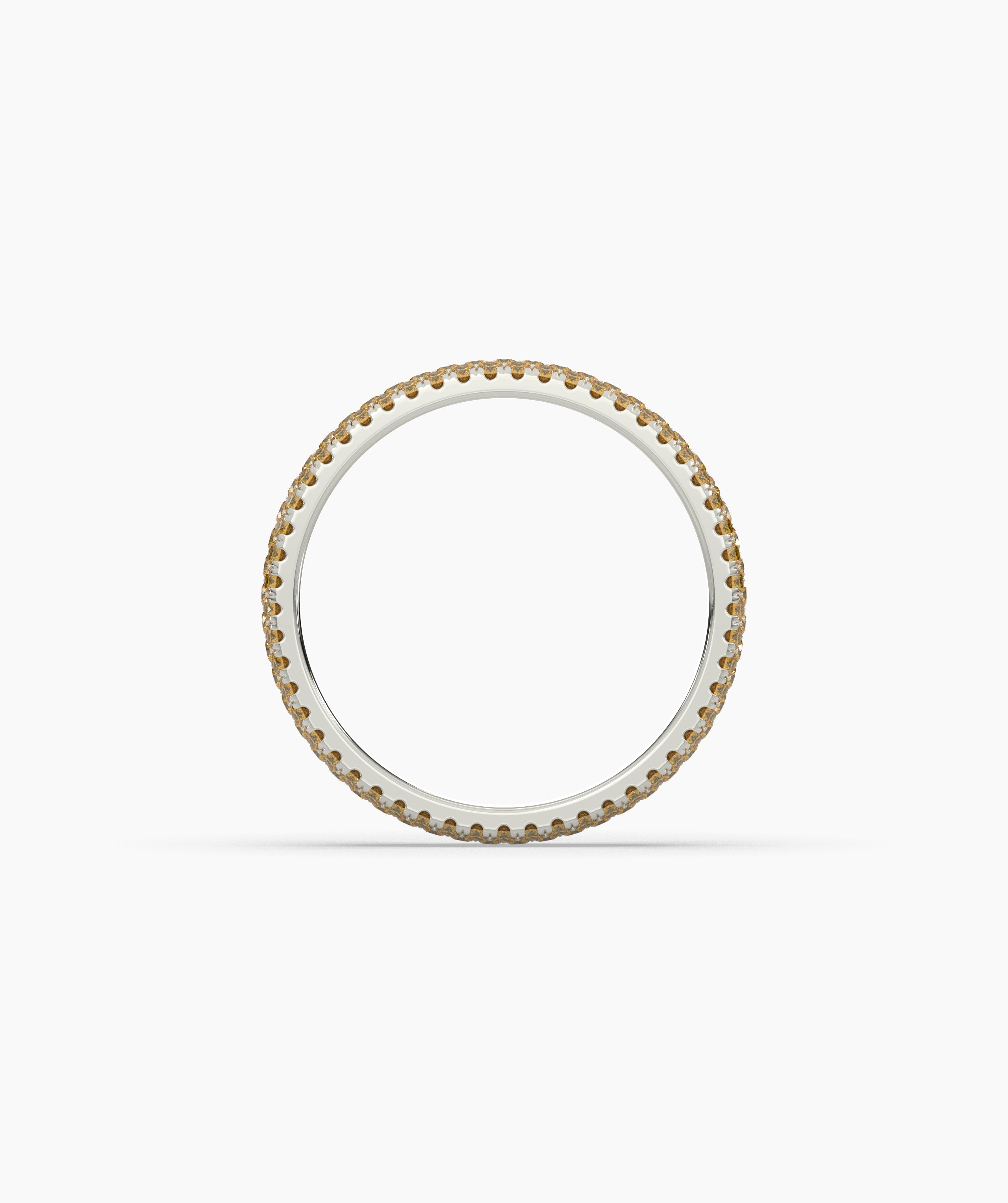 Ariane Yellow Round Eternity Ring