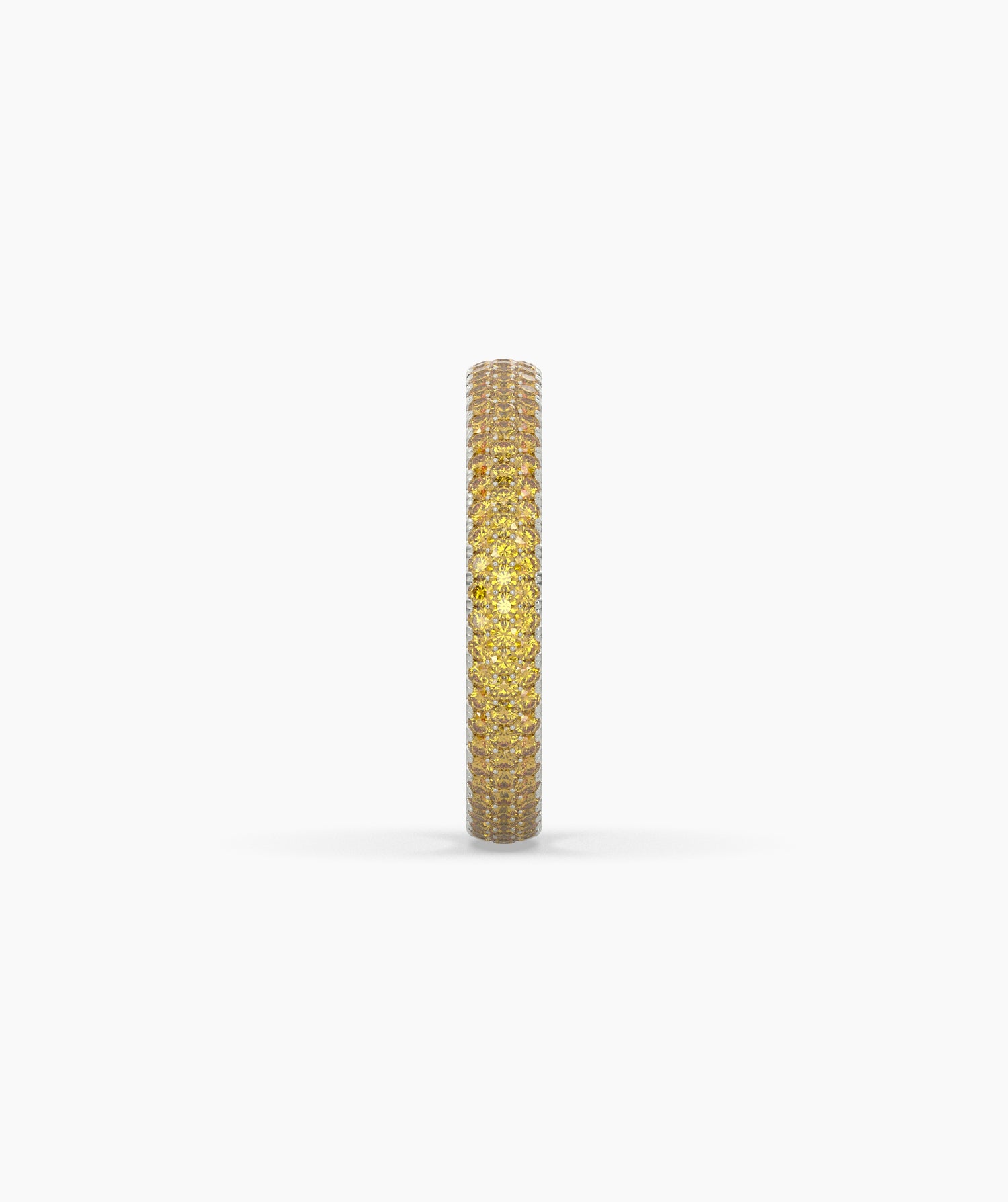 Ariane Yellow Round Eternity Ring