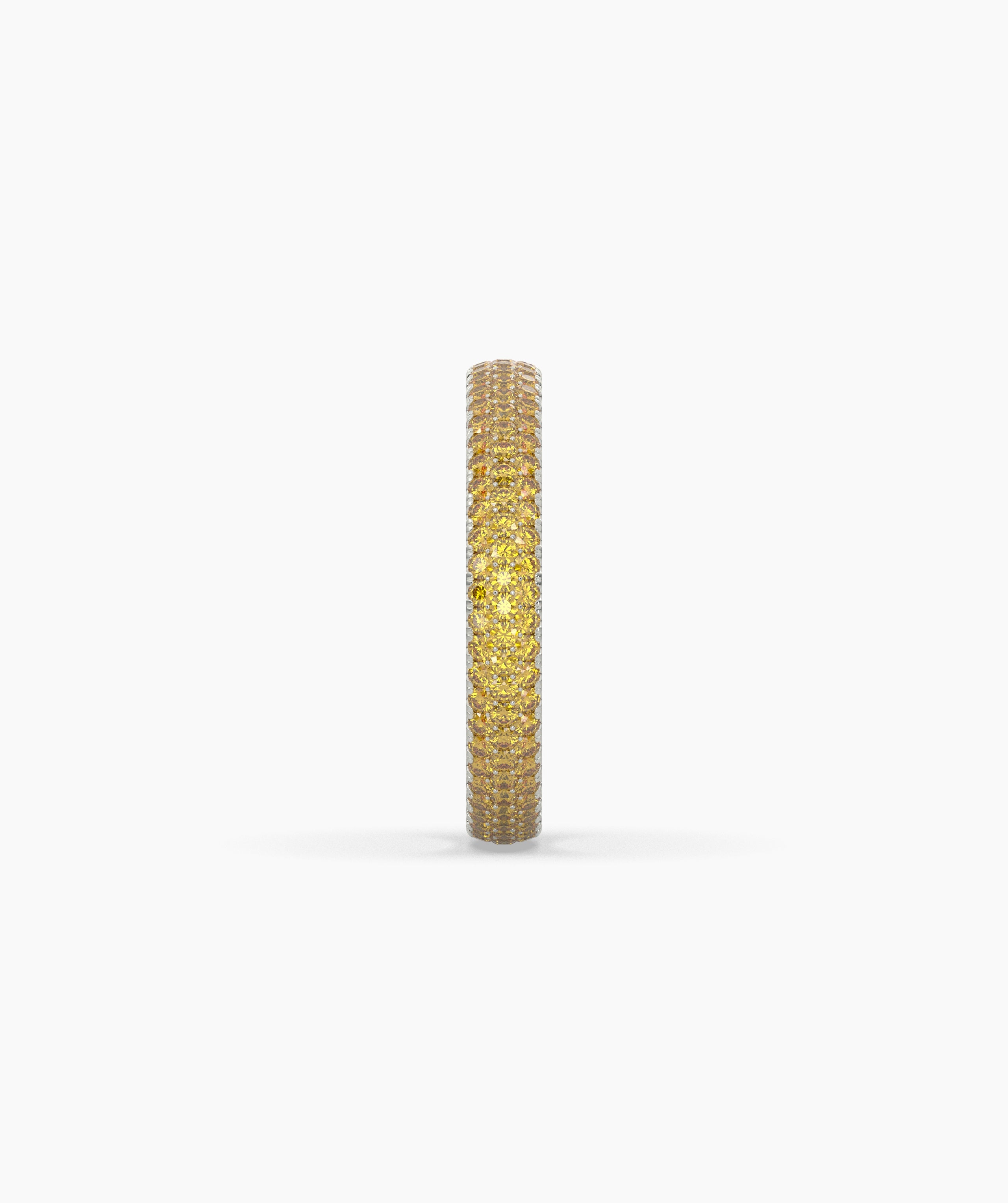 Ariane Yellow Round Eternity Ring