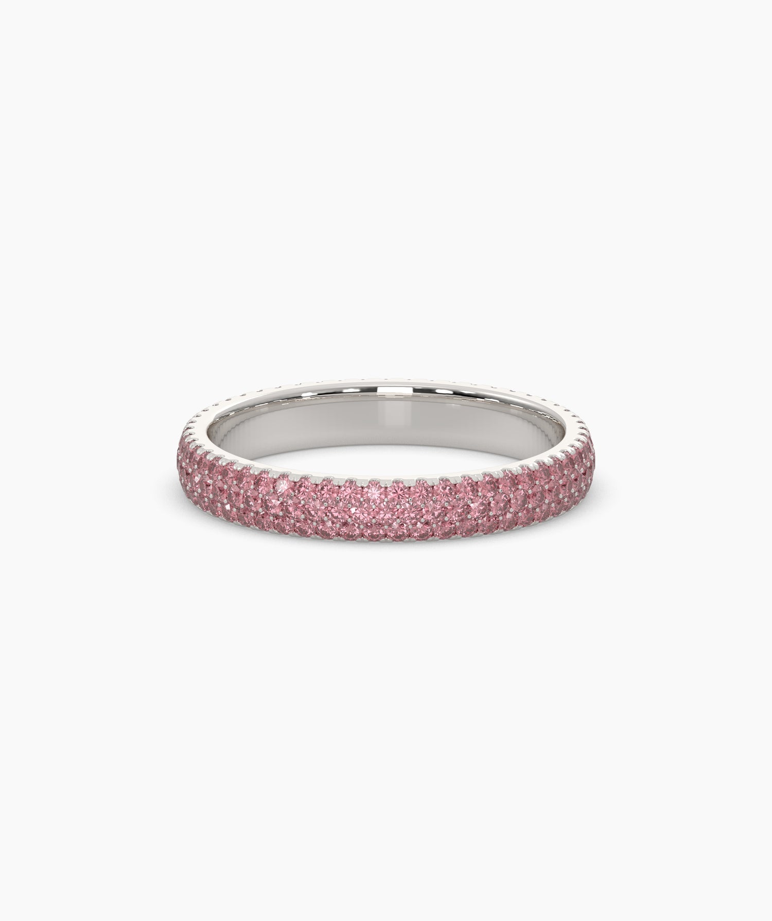 Felia Pink Round Eternity Ring