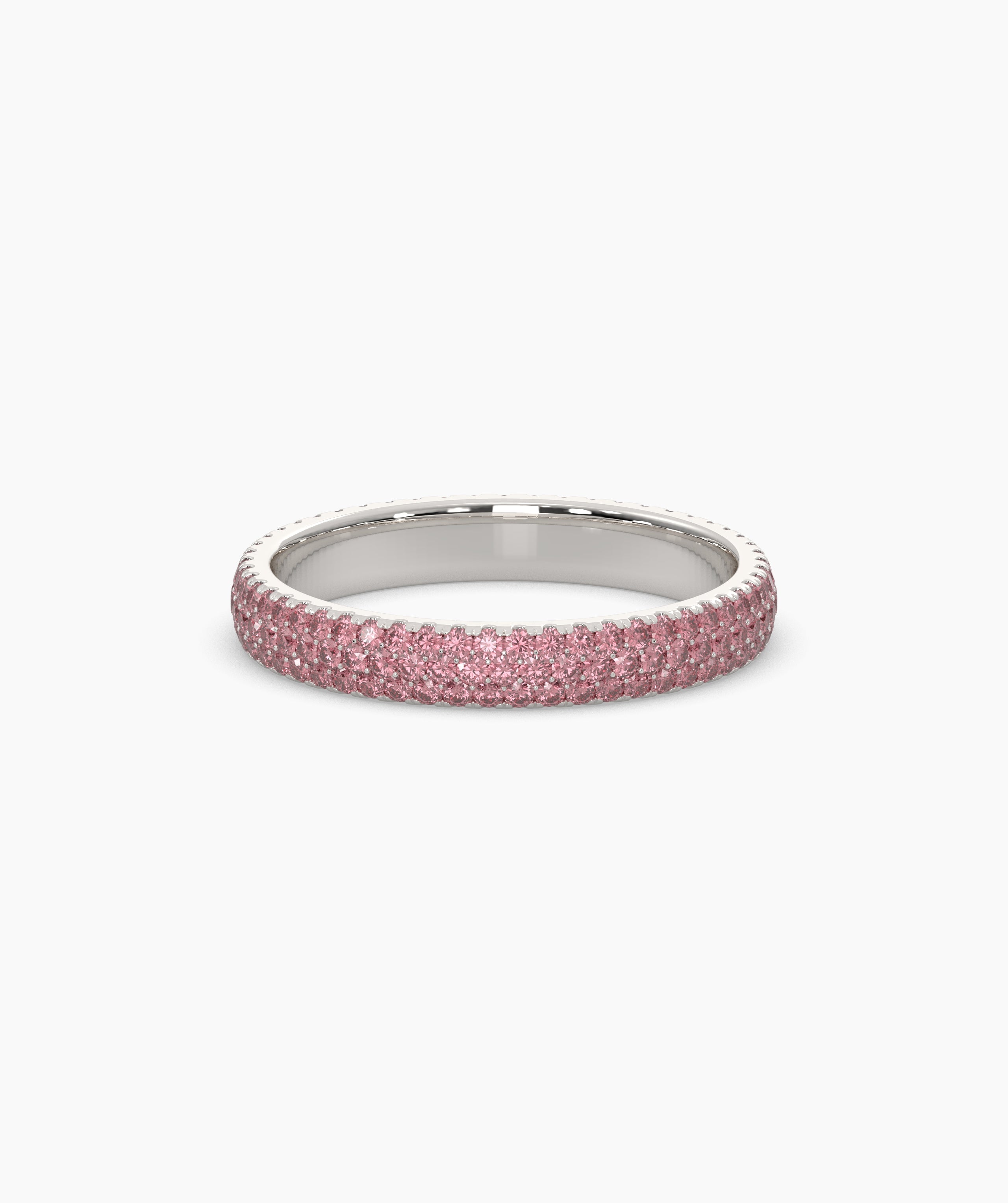 Felia Pink Round Eternity Ring