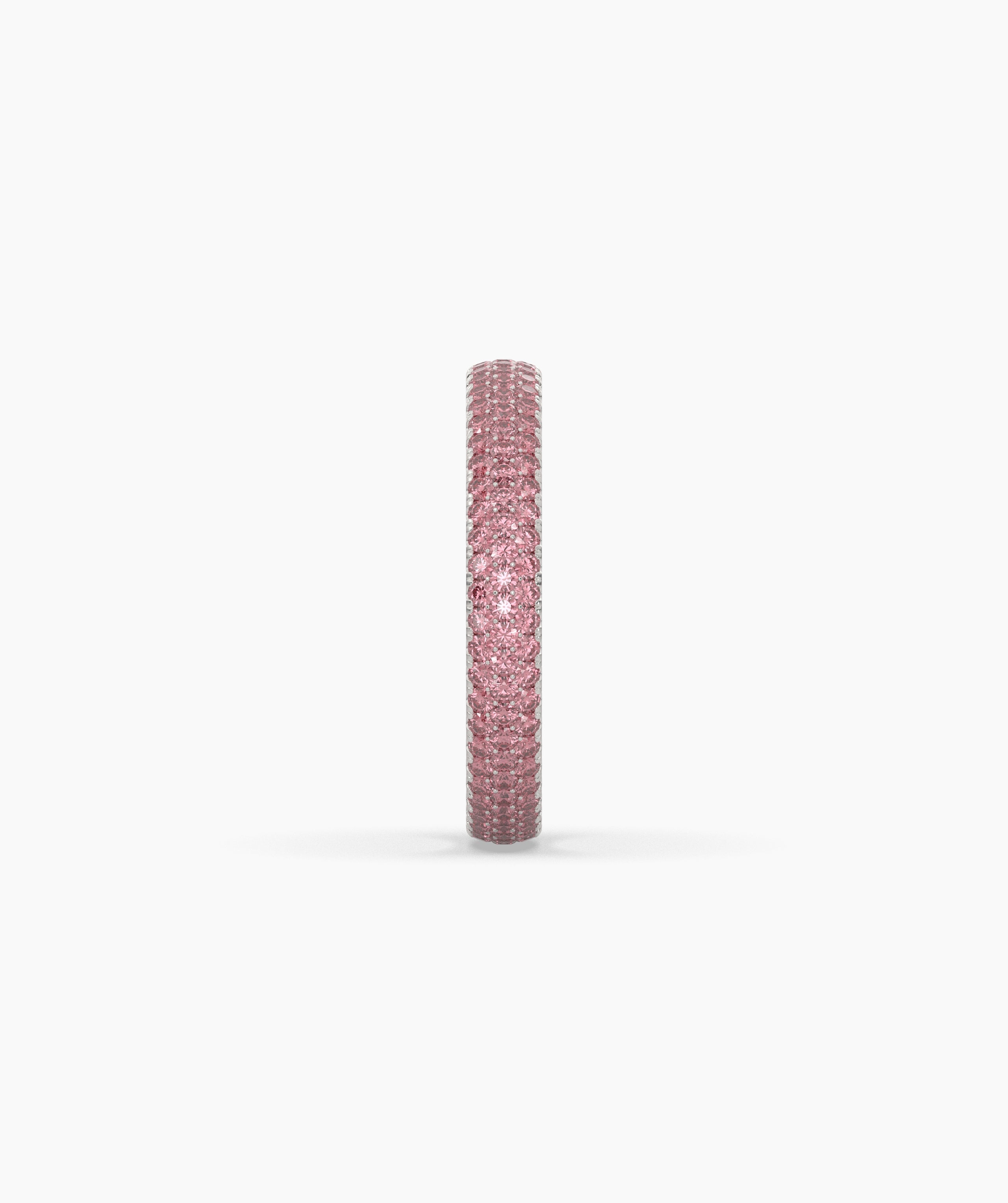 Felia Pink Round Eternity Ring