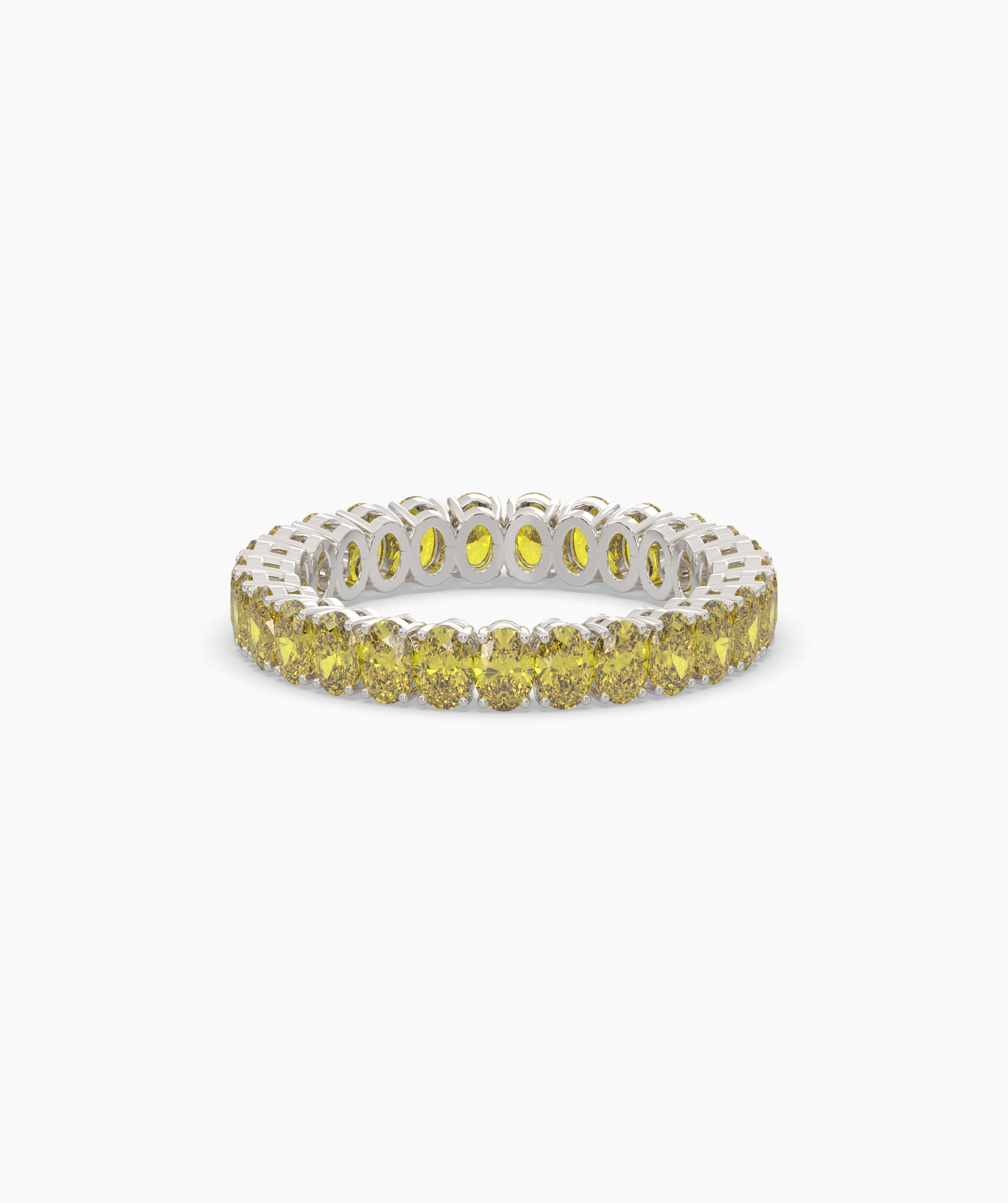 Nina Yellow Oval Eternity Ring